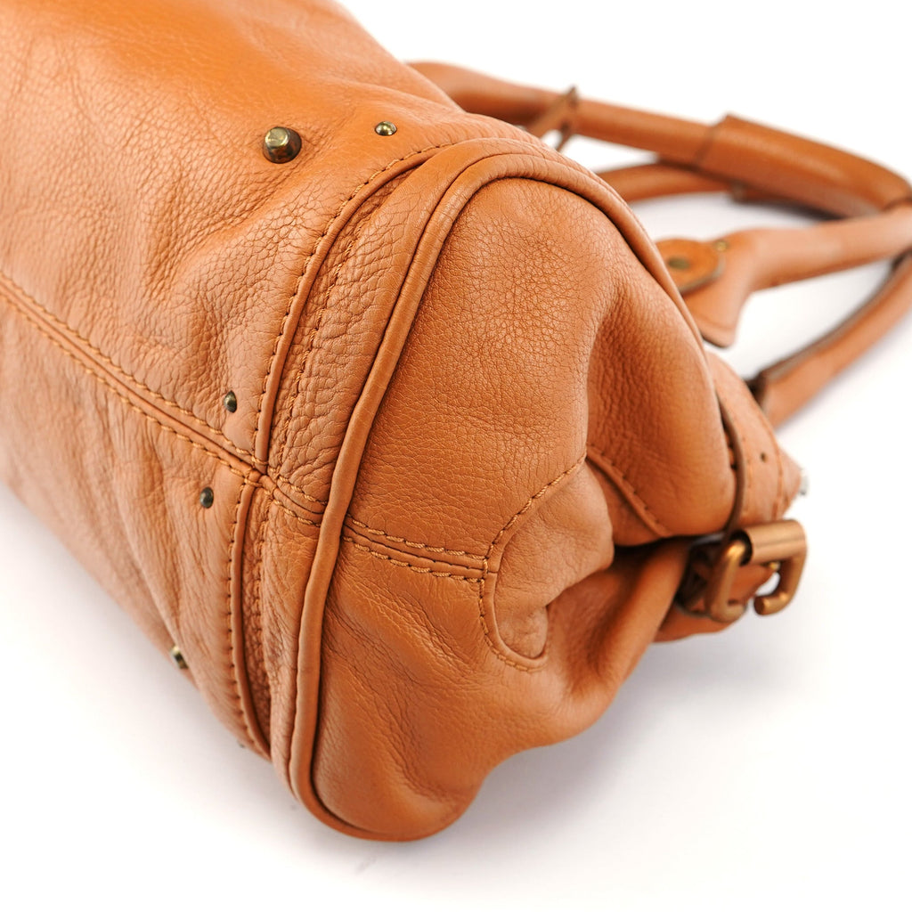 Light Brown Leather Paddington Shoulder Bag