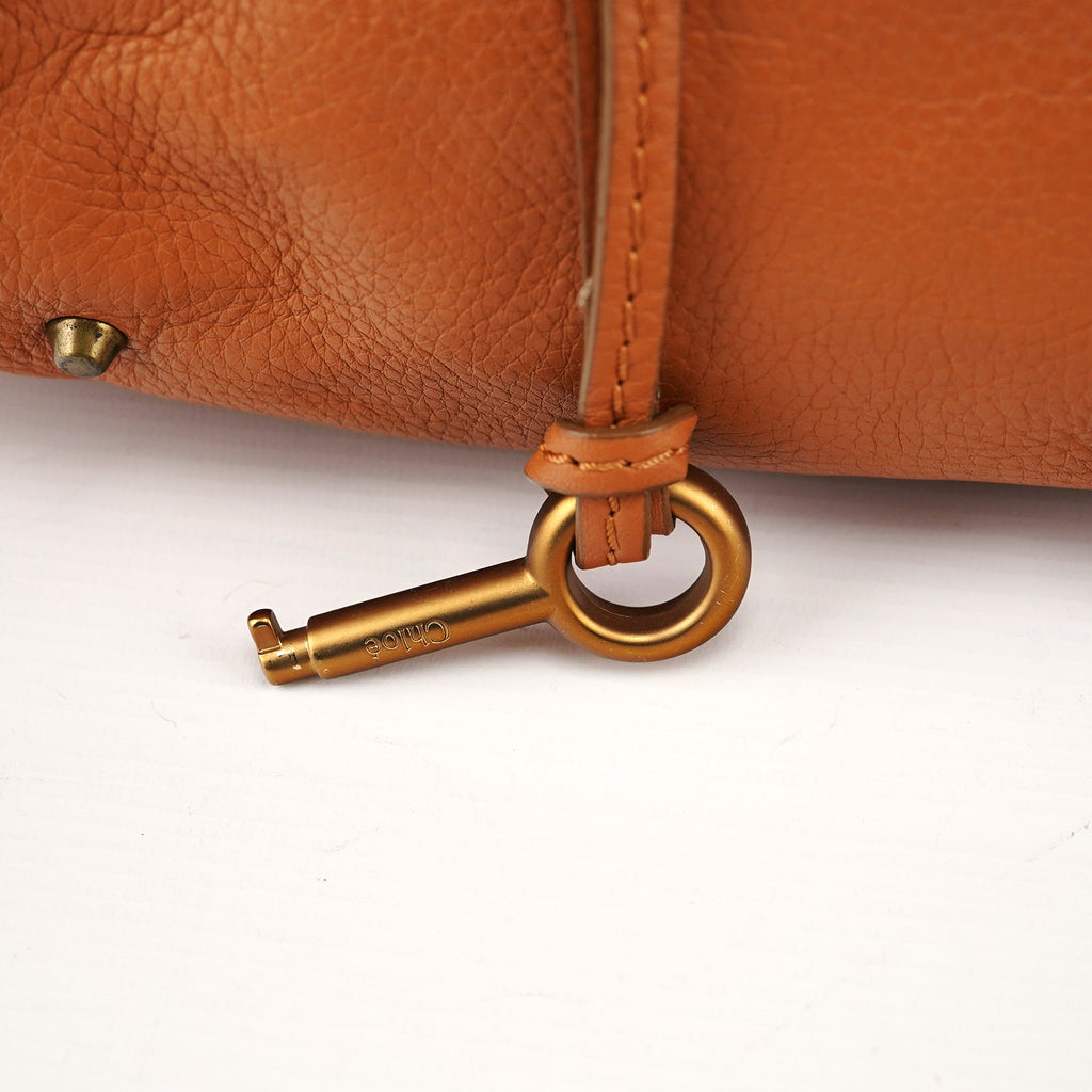 Light Brown Leather Paddington Shoulder Bag
