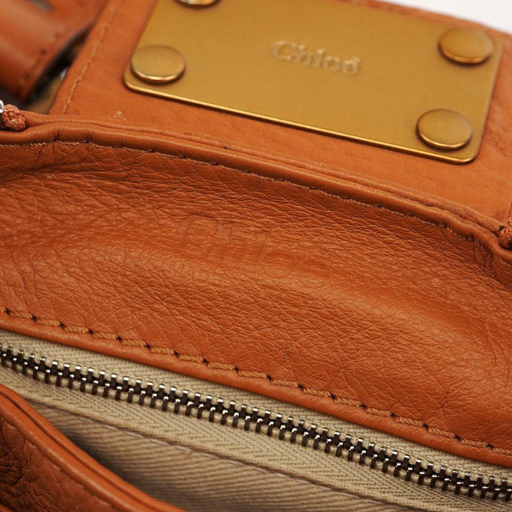 Light Brown Leather Paddington Shoulder Bag