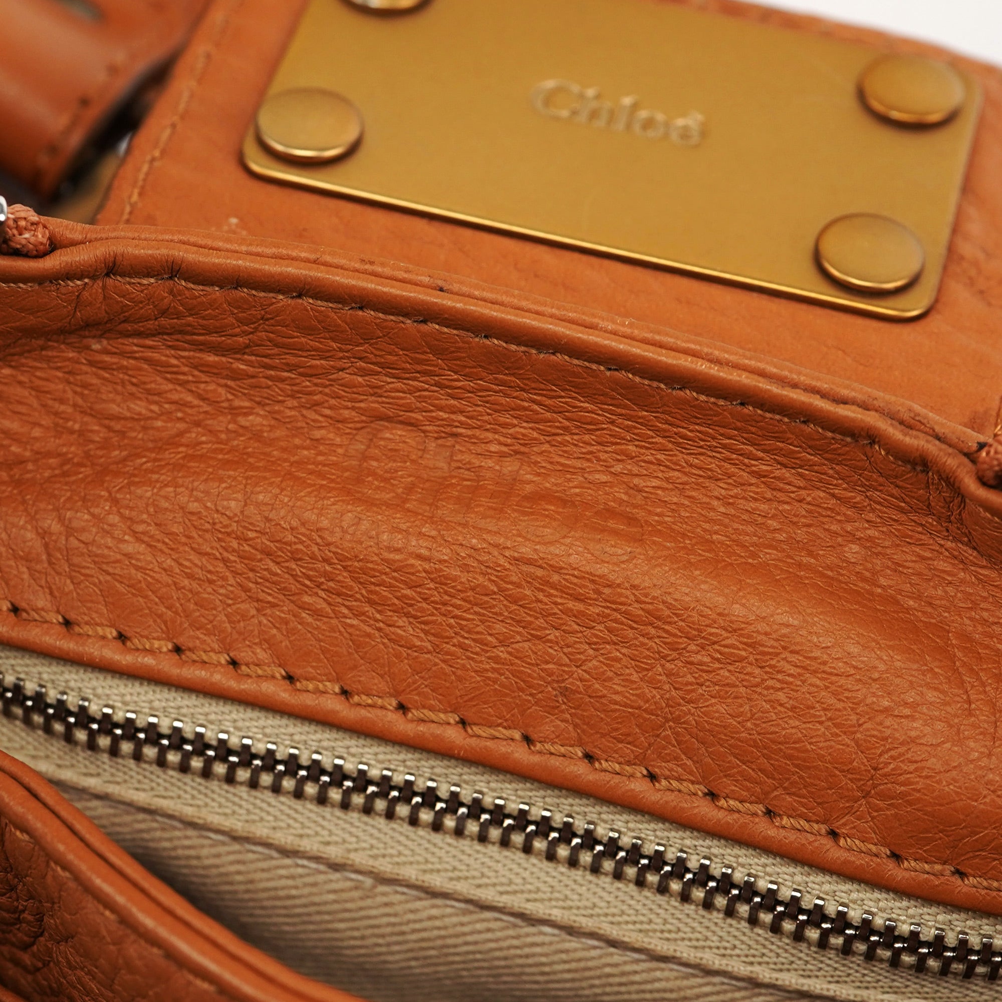 Light Brown Leather Paddington Shoulder Bag