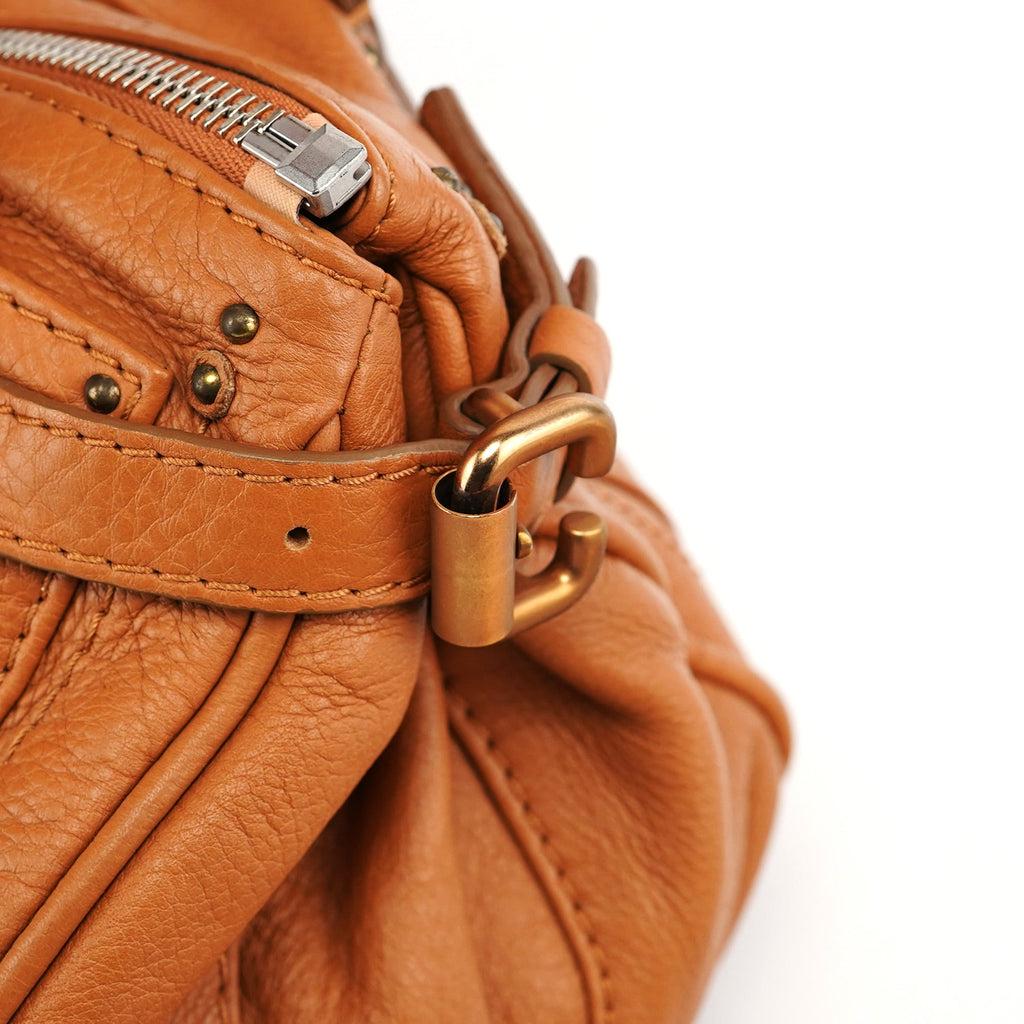 Light Brown Leather Paddington Shoulder Bag