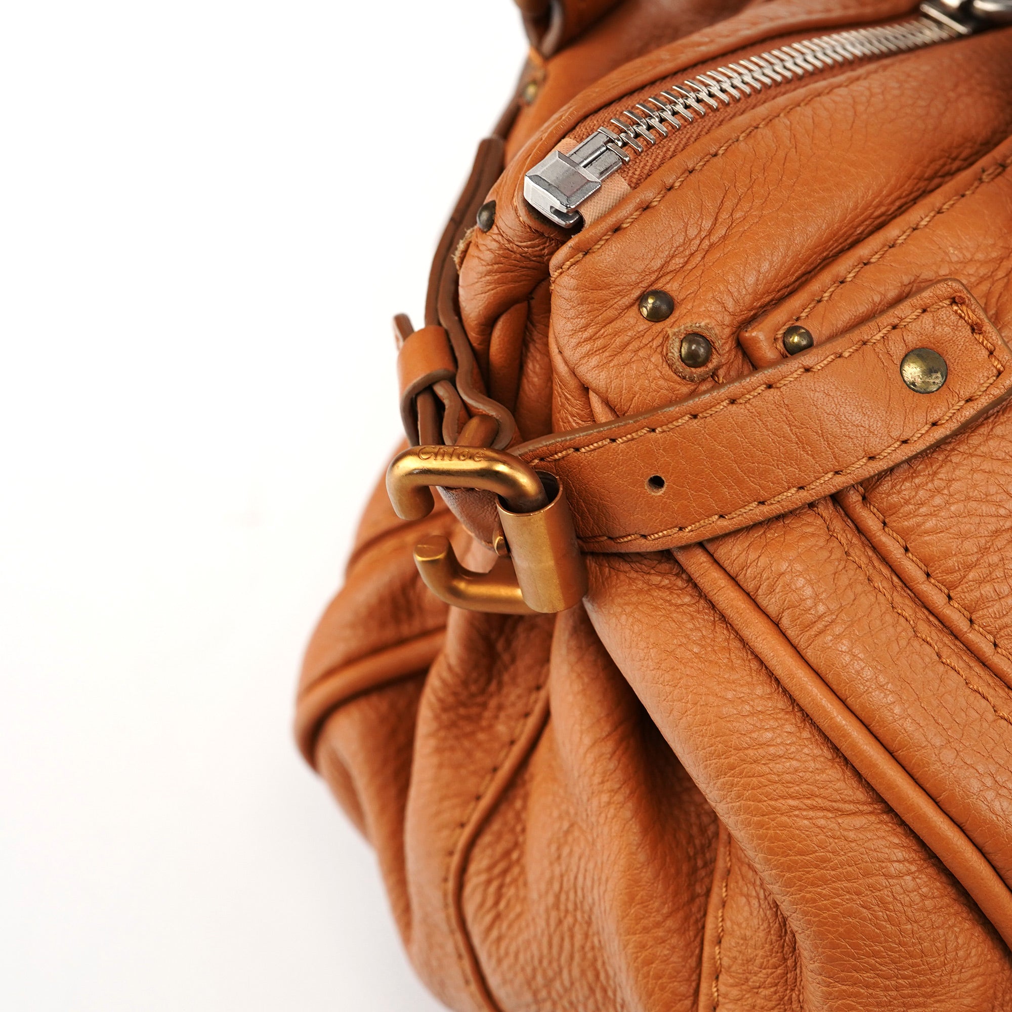 Light Brown Leather Paddington Shoulder Bag