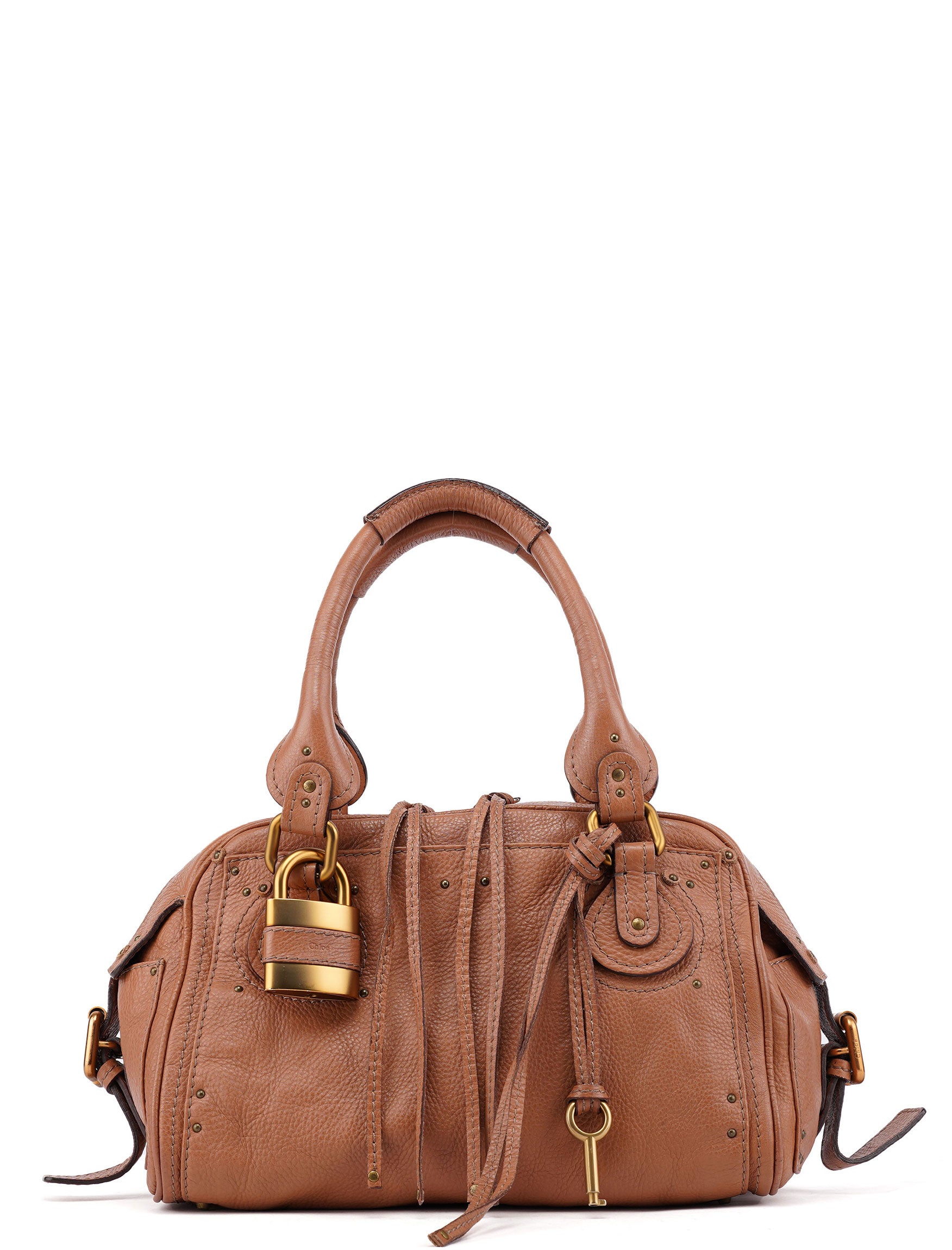 Light Brown Leather Paddington Shoulder Bag