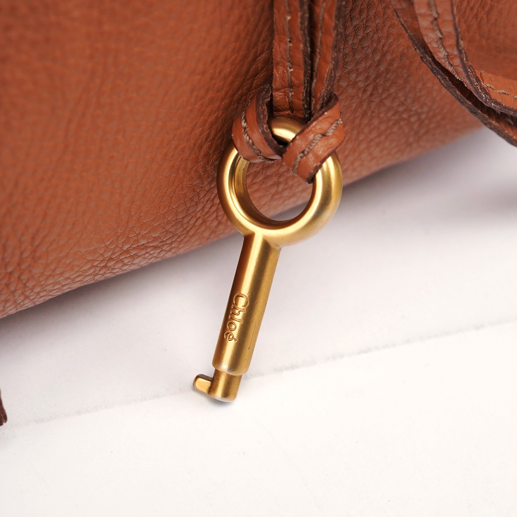 Light Brown Leather Paddington Shoulder Bag