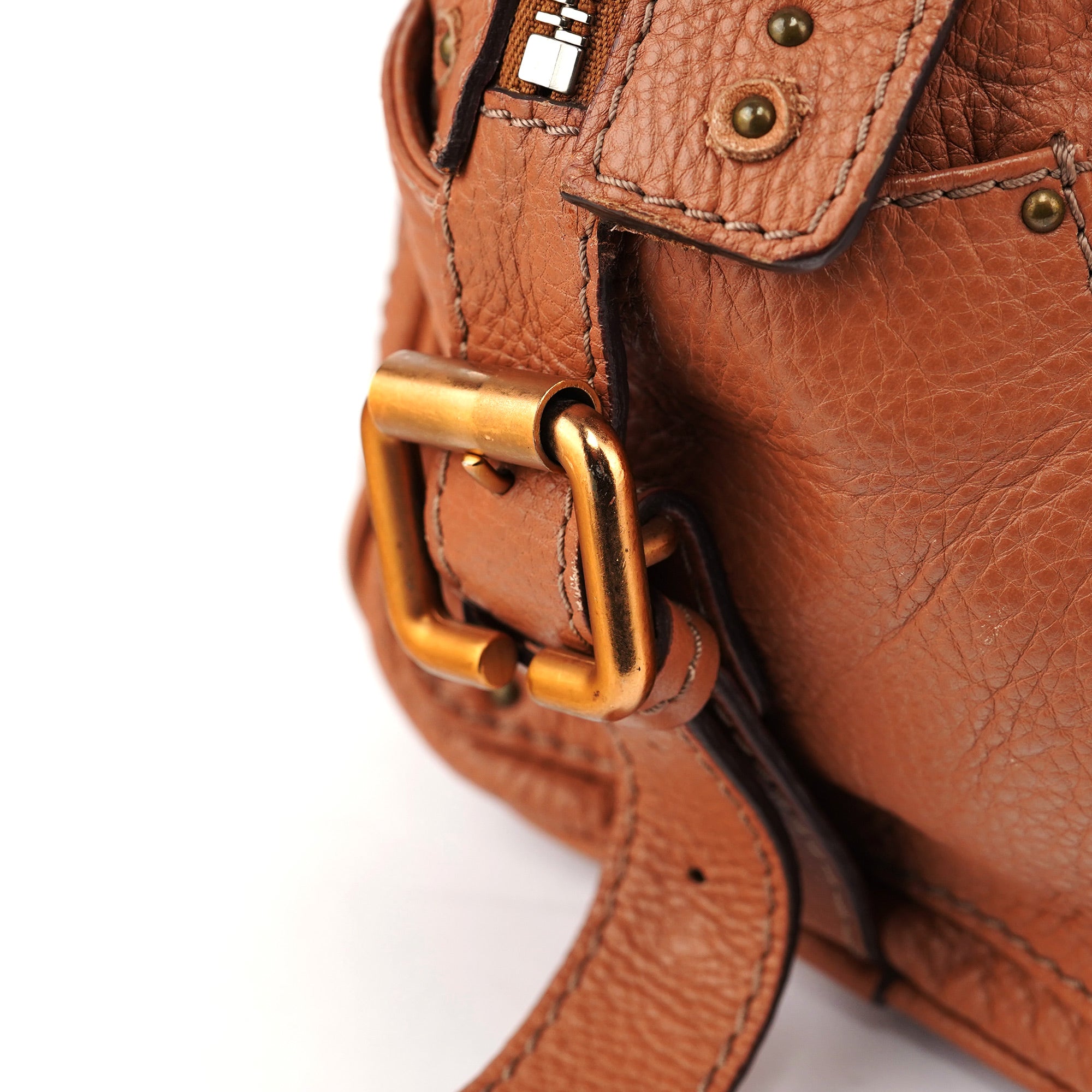 Light Brown Leather Paddington Shoulder Bag