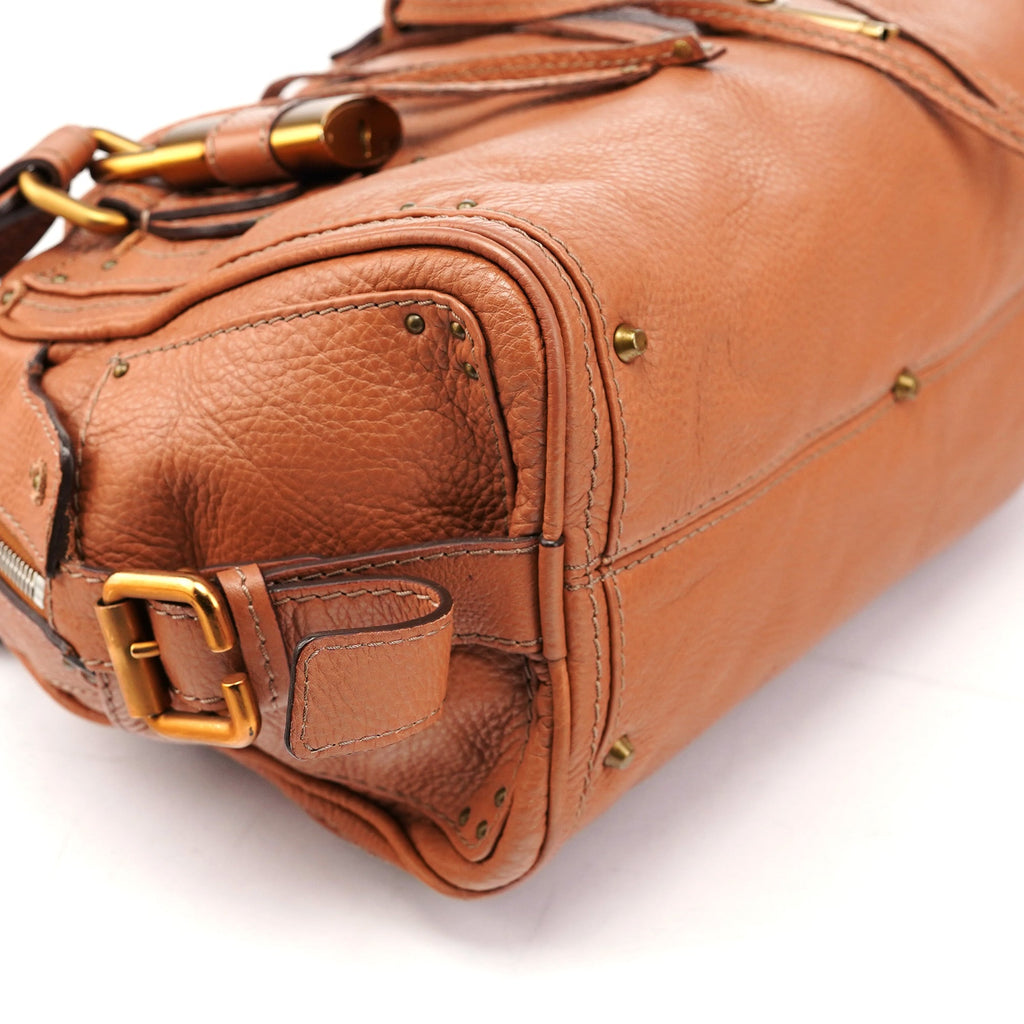 Light Brown Leather Paddington Shoulder Bag