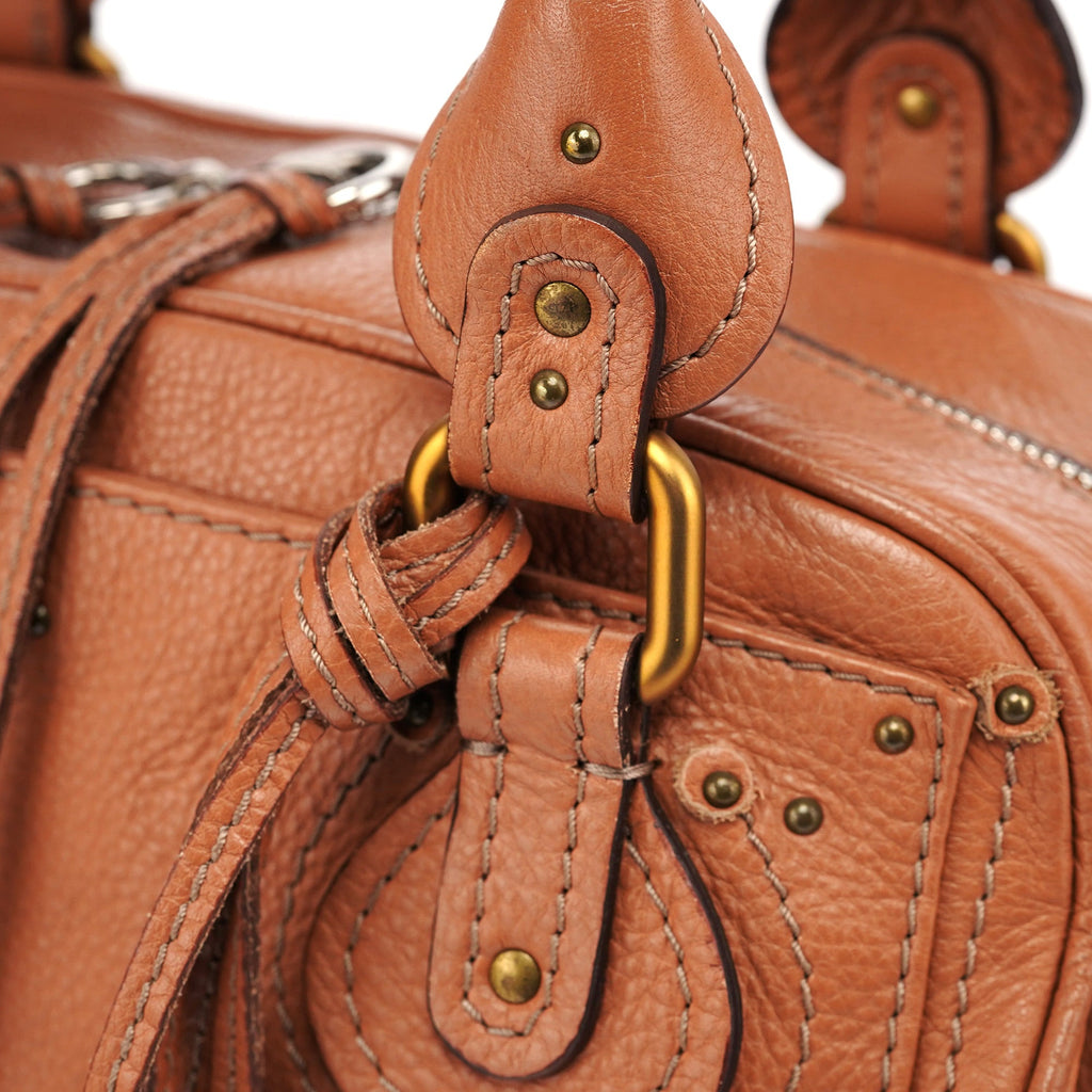 Light Brown Leather Paddington Shoulder Bag