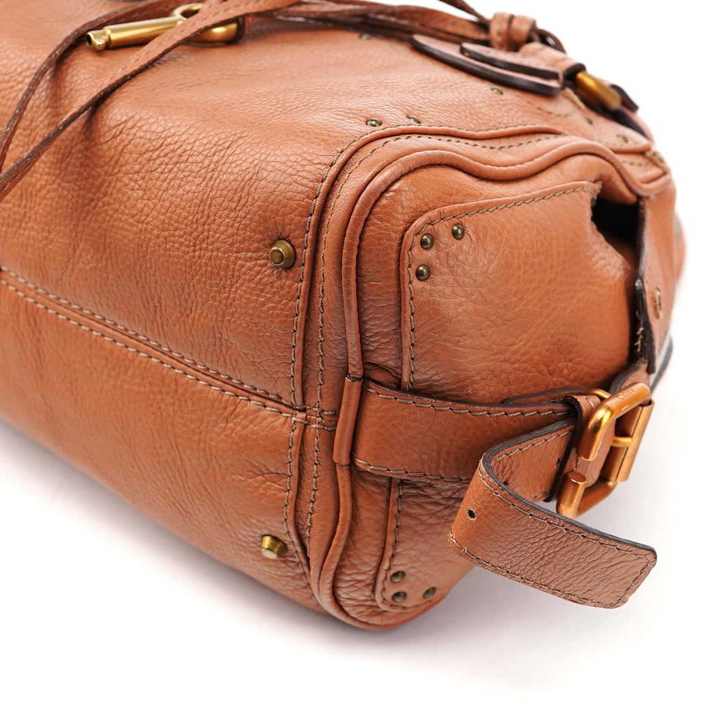 Light Brown Leather Paddington Shoulder Bag
