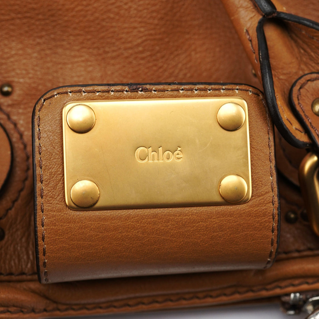 Light Brown Leather Paddington Tote Bag