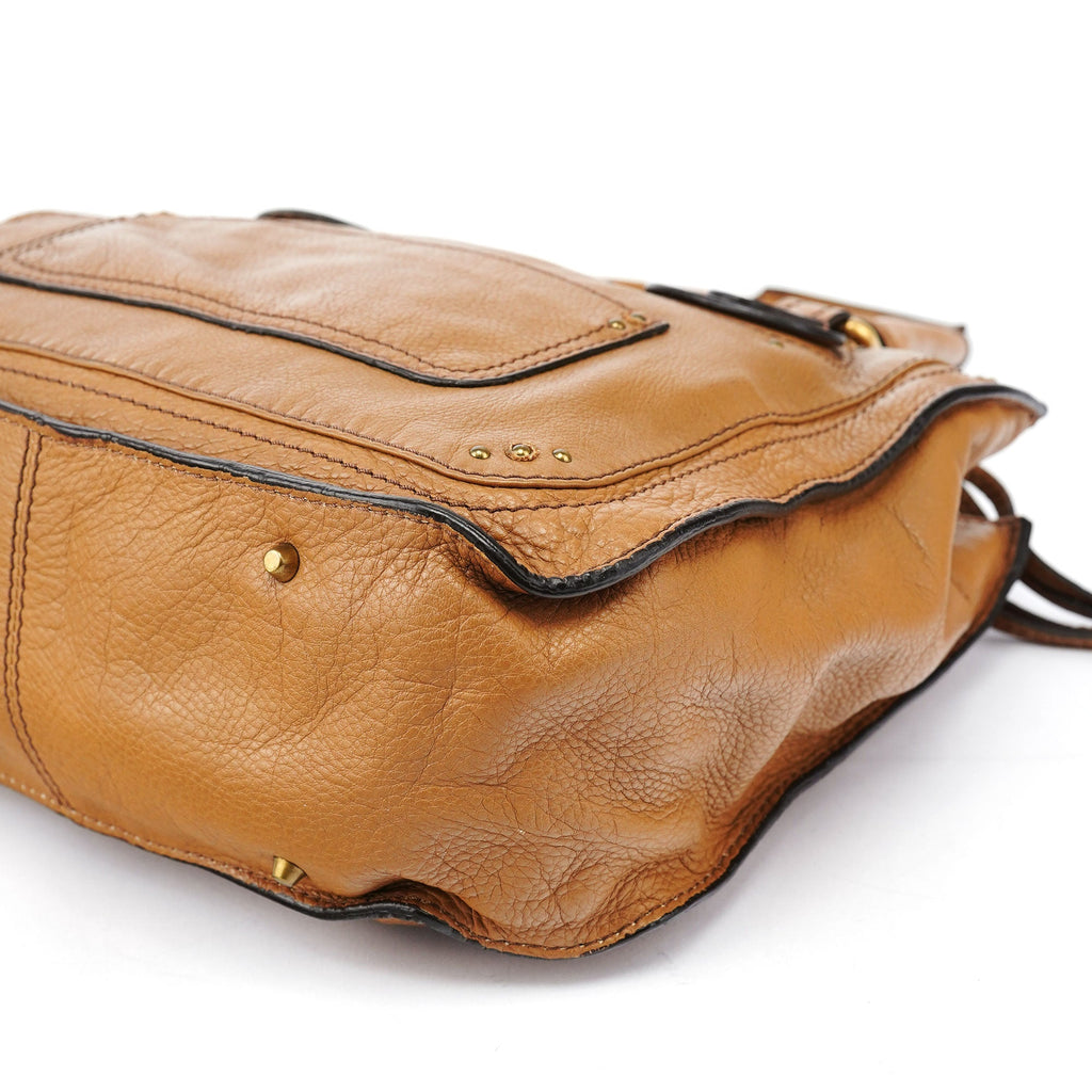 Light Brown Leather Paddington Tote Bag