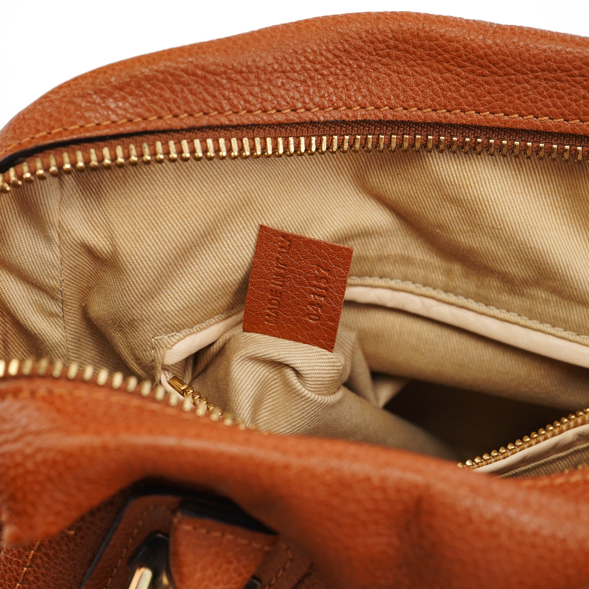 Light Brown Leather Paraty 2-Way Bag