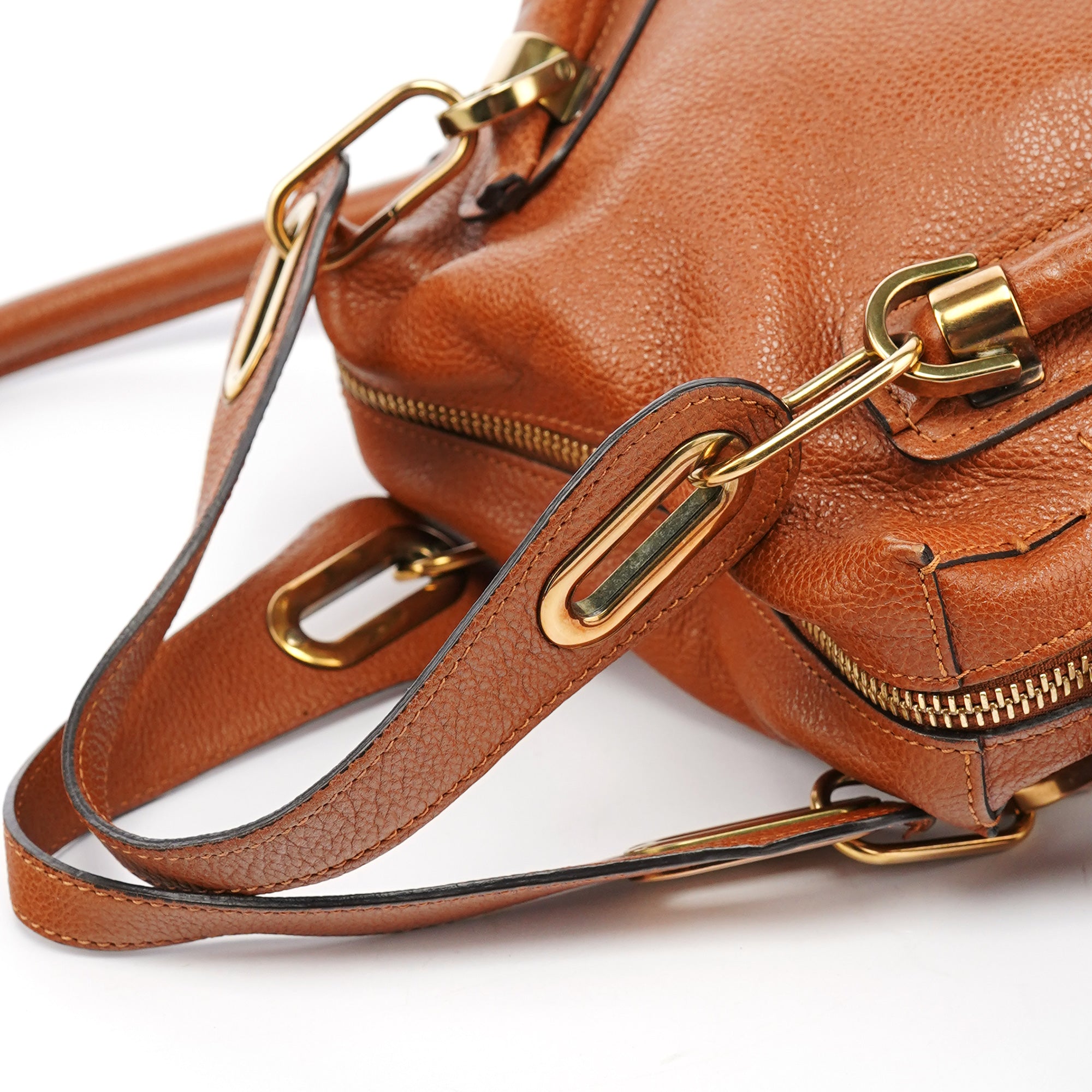 Light Brown Leather Paraty 2-Way Bag