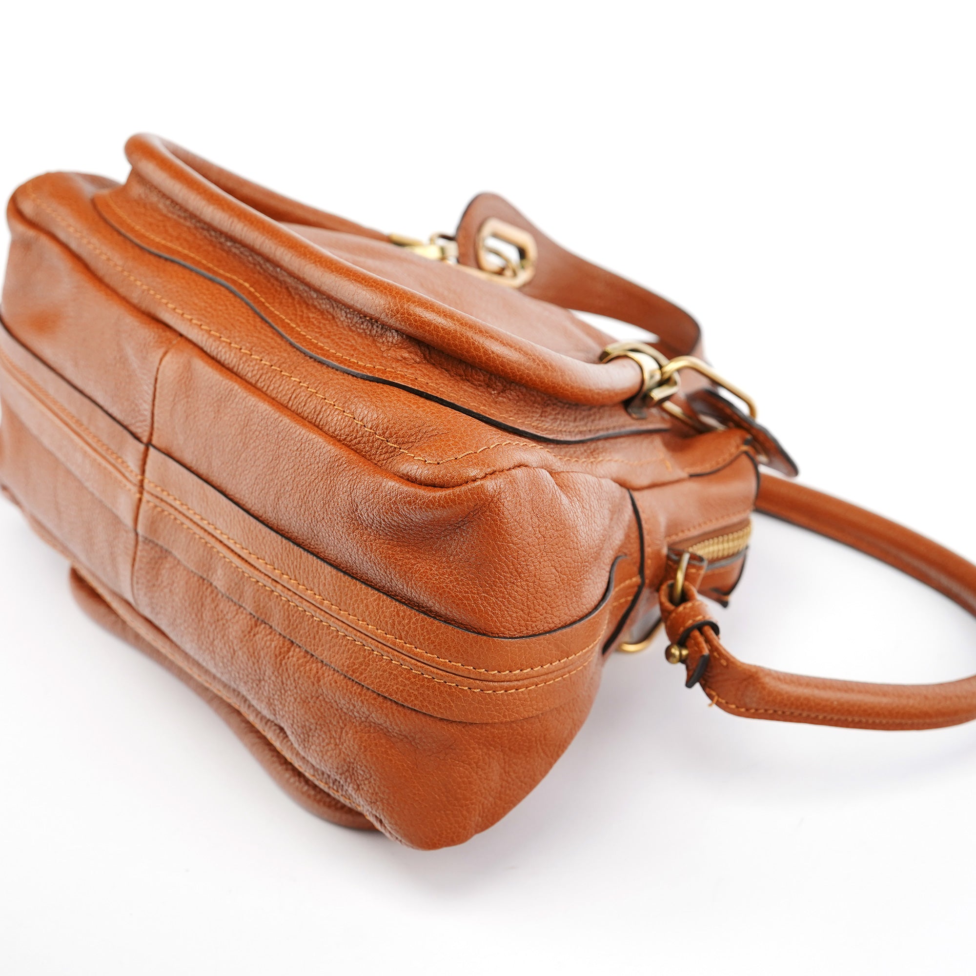 Light Brown Leather Paraty 2-Way Bag