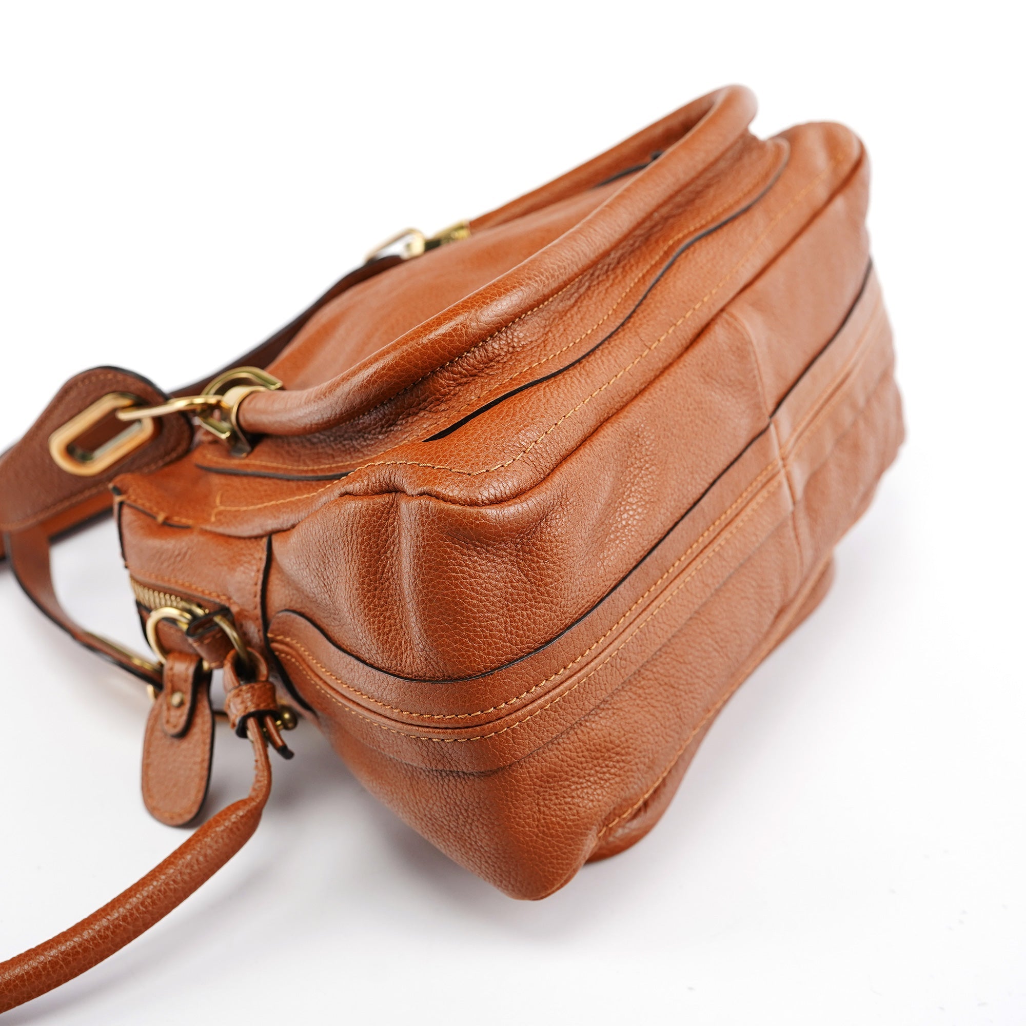 Light Brown Leather Paraty 2-Way Bag