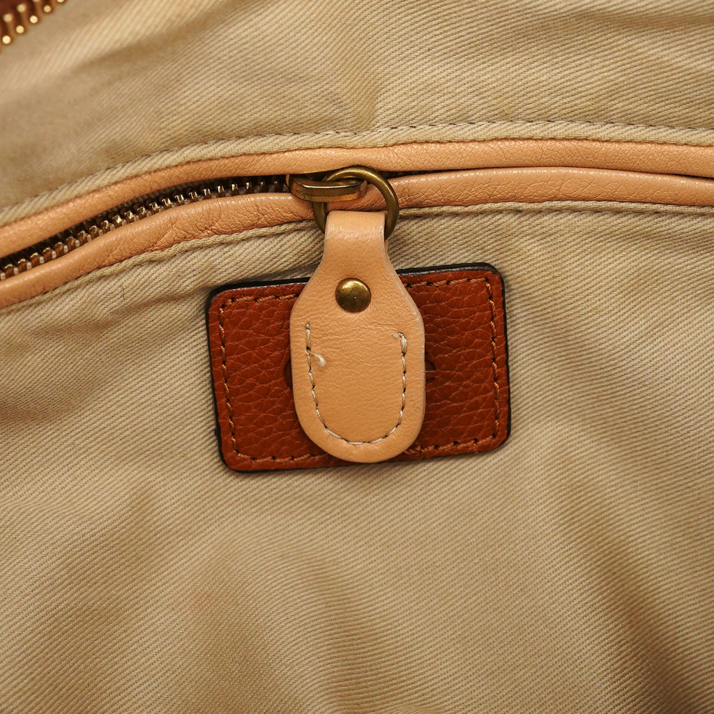 Light Brown Leather Paraty 2-Way Bag