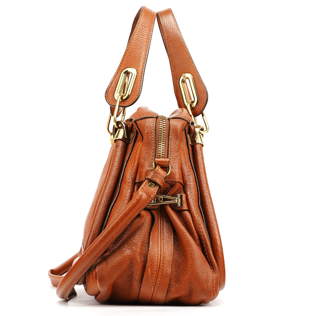 Light Brown Leather Paraty 2-Way Bag