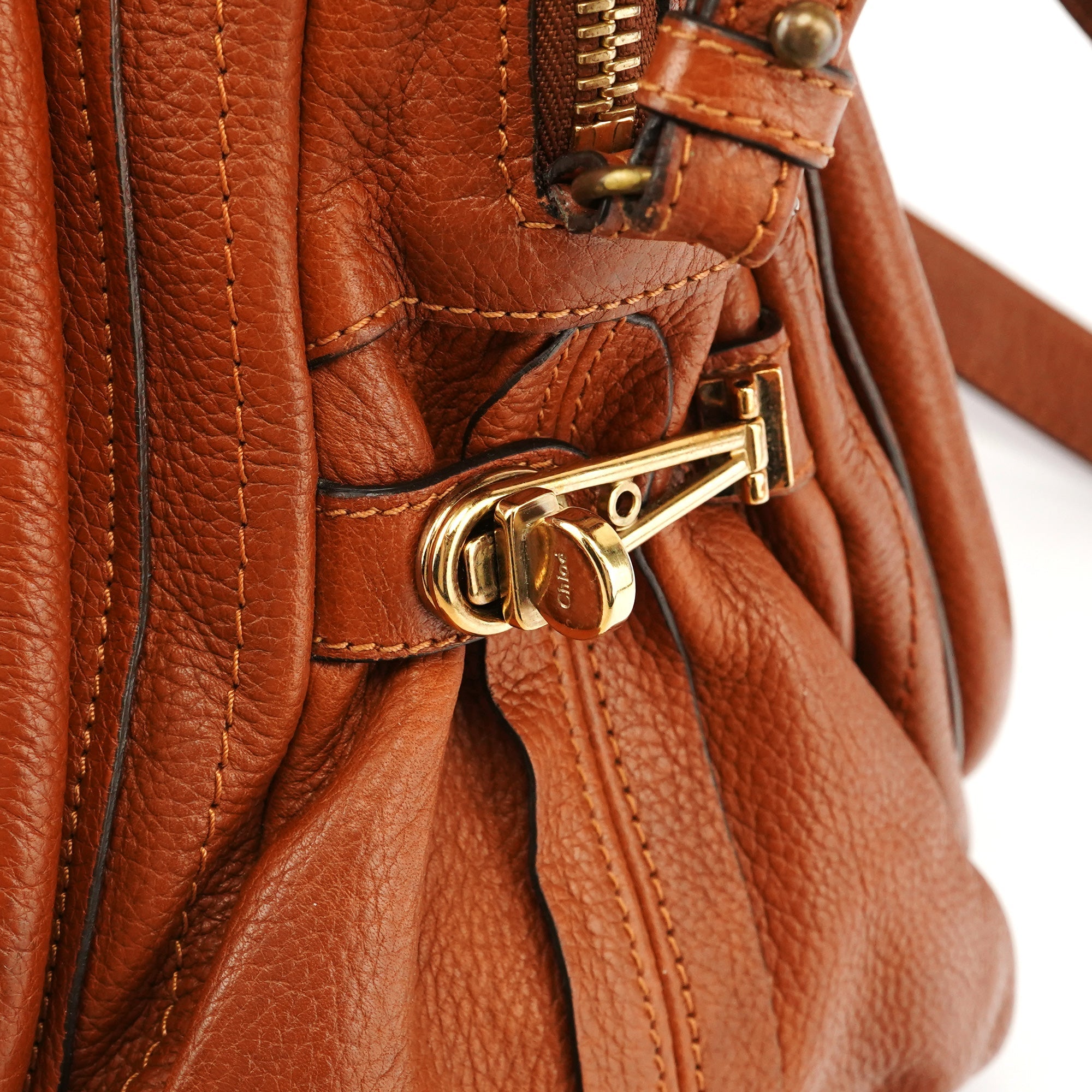 Light Brown Leather Paraty 2-Way Bag
