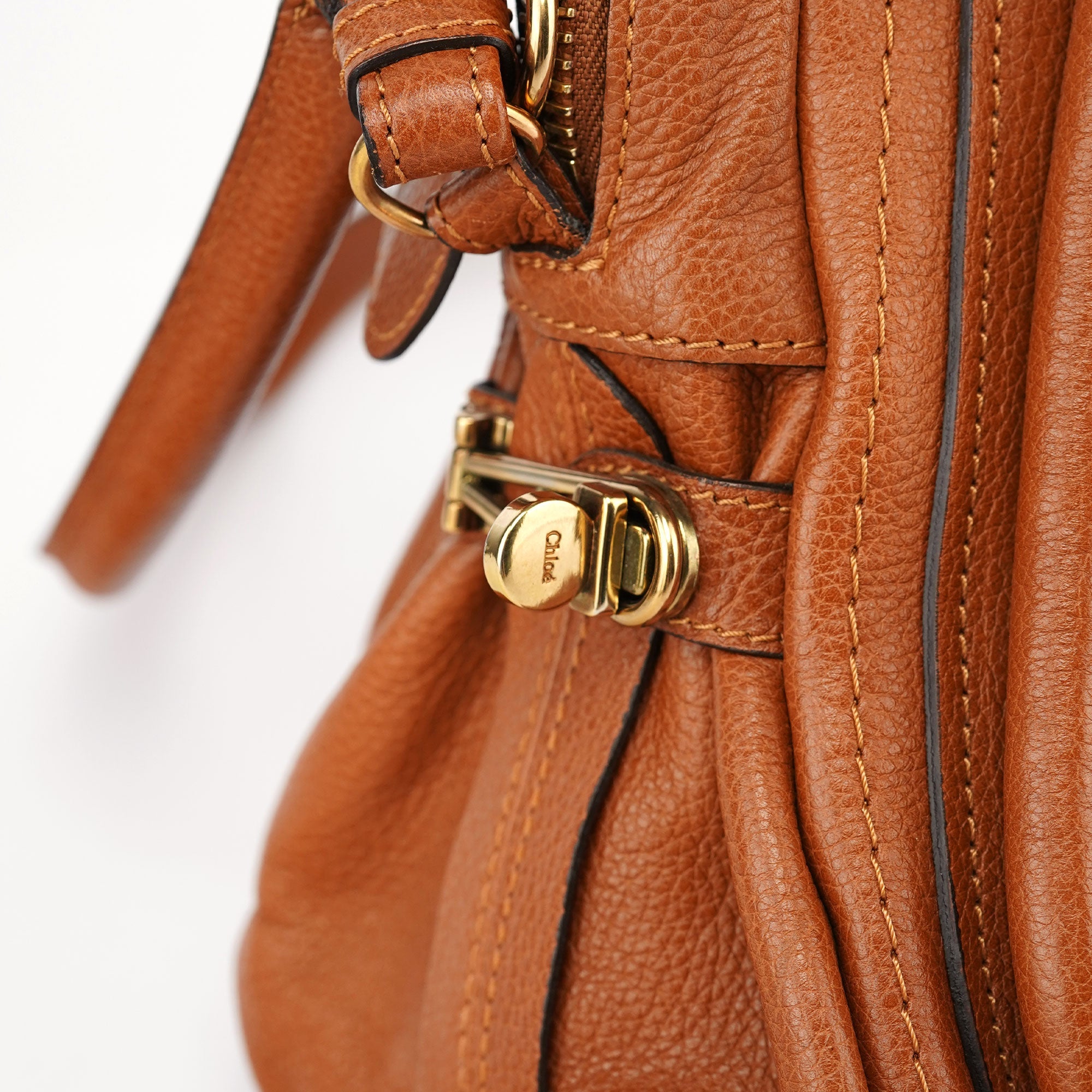 Light Brown Leather Paraty 2-Way Shoulder Bag
