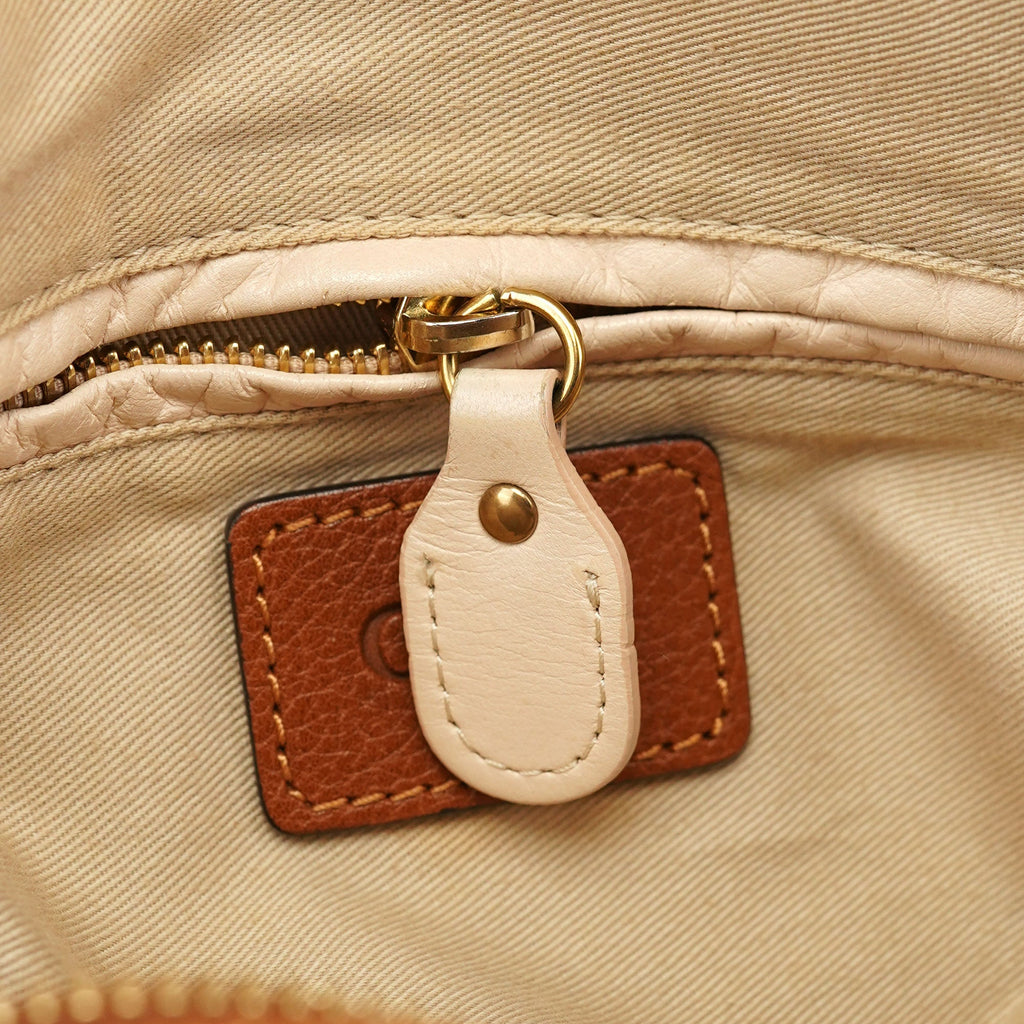 Light Brown Leather Paraty 2-Way Shoulder Bag