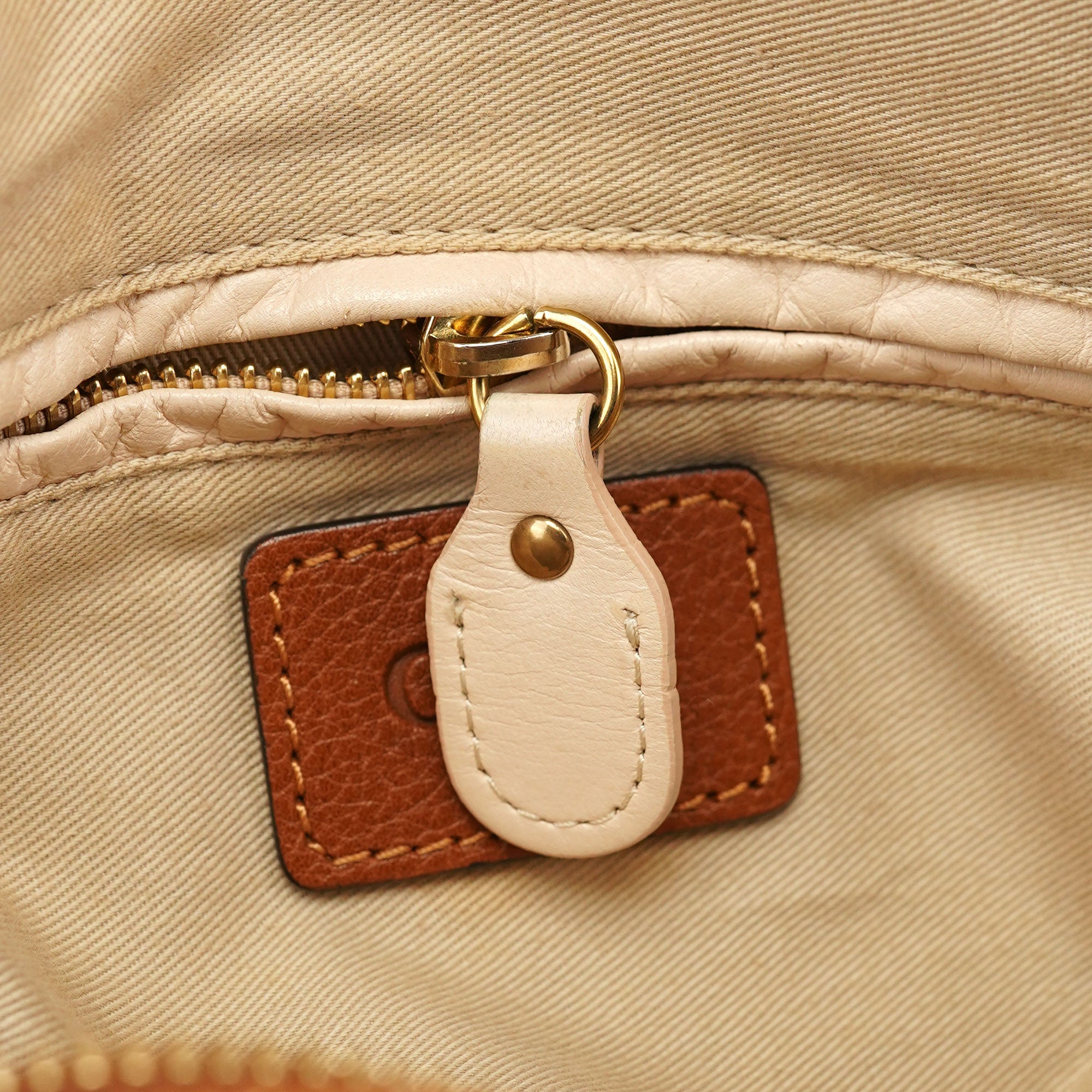 Light Brown Leather Paraty 2-Way Shoulder Bag