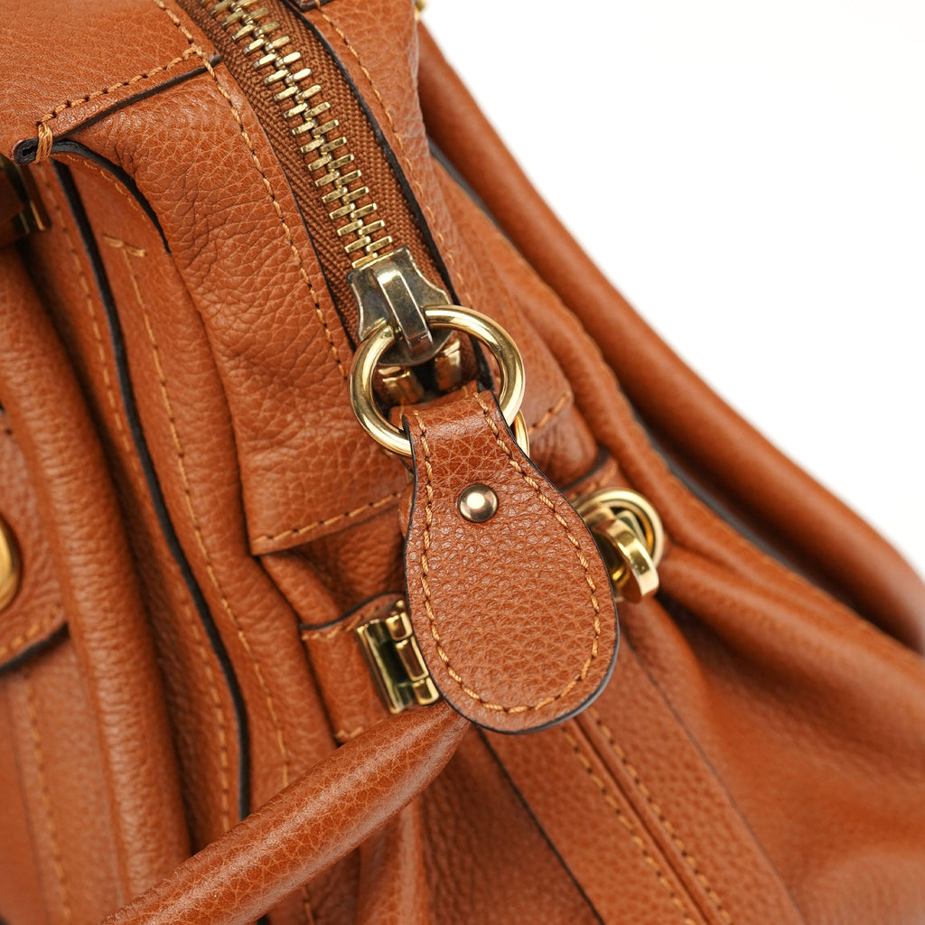 Light Brown Leather Paraty 2-Way Shoulder Bag