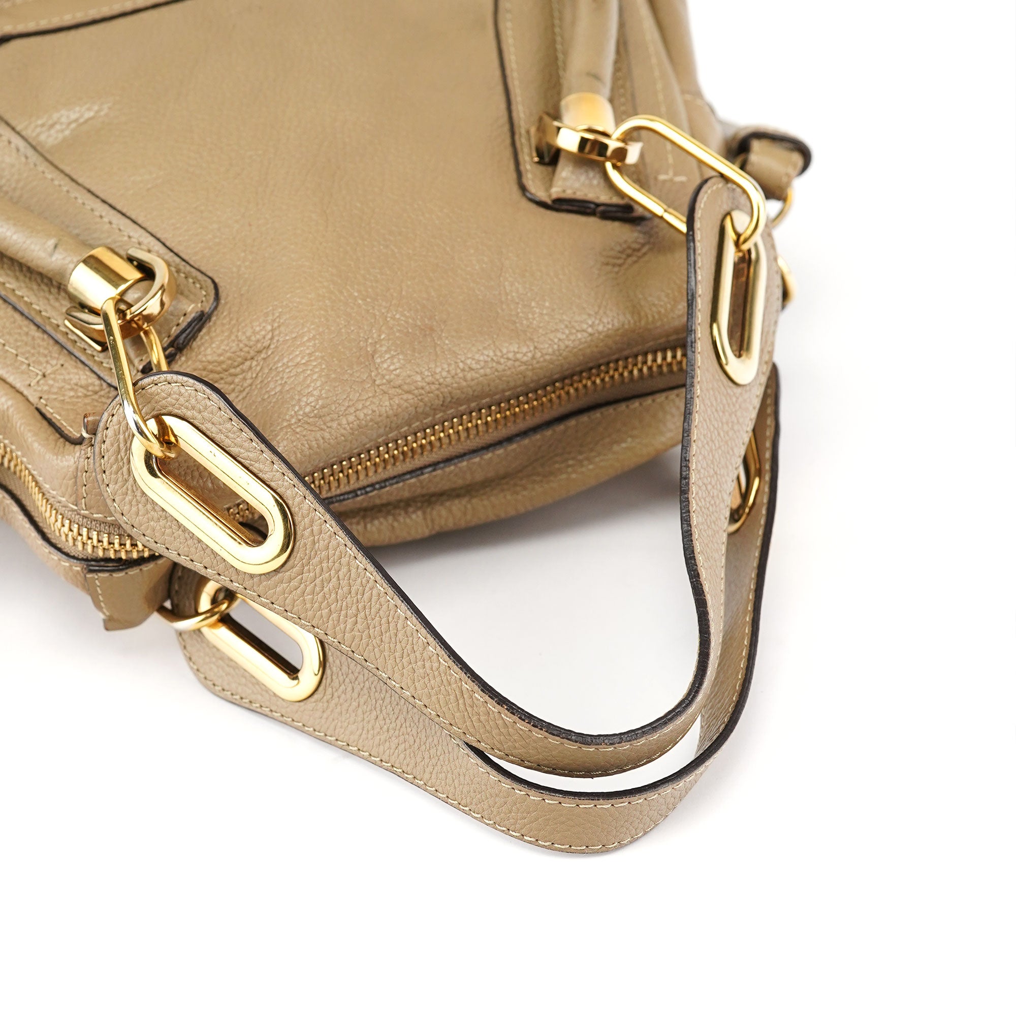 Light Brown Leather Paraty 2-Way Shoulder Bag