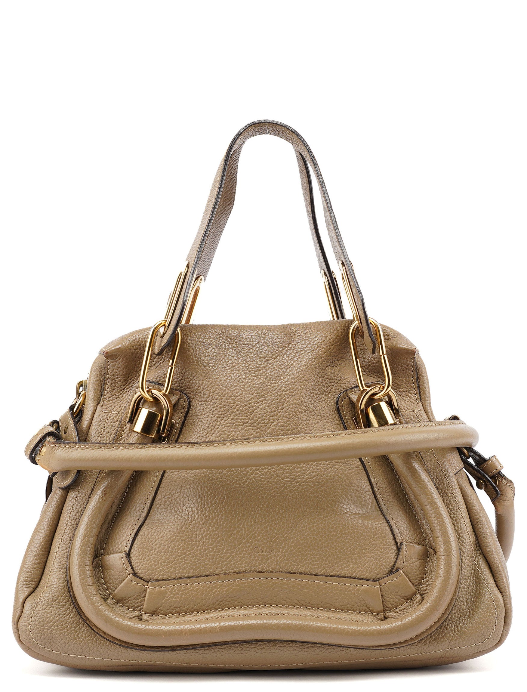 Light Brown Leather Paraty 2-Way Shoulder Bag