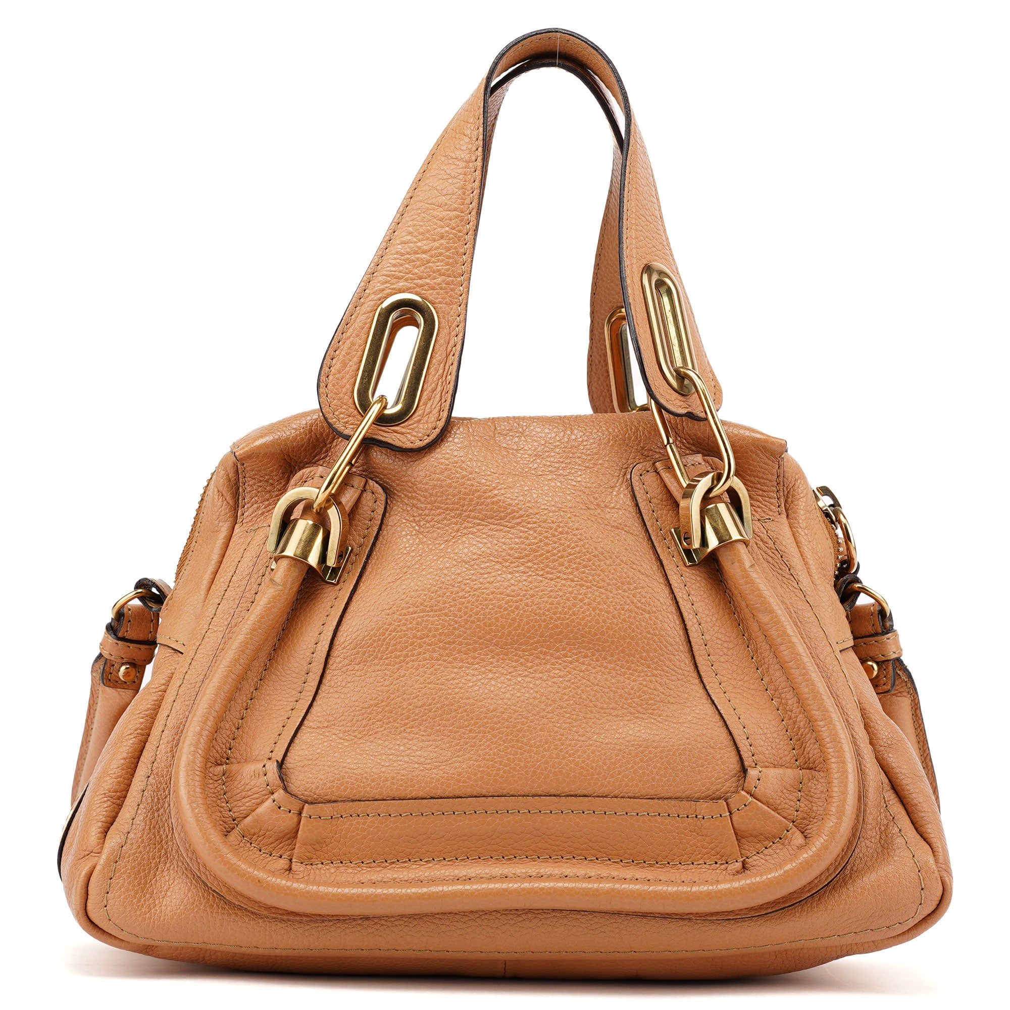 Light Brown Leather Paraty 2-Way Shoulder Bag