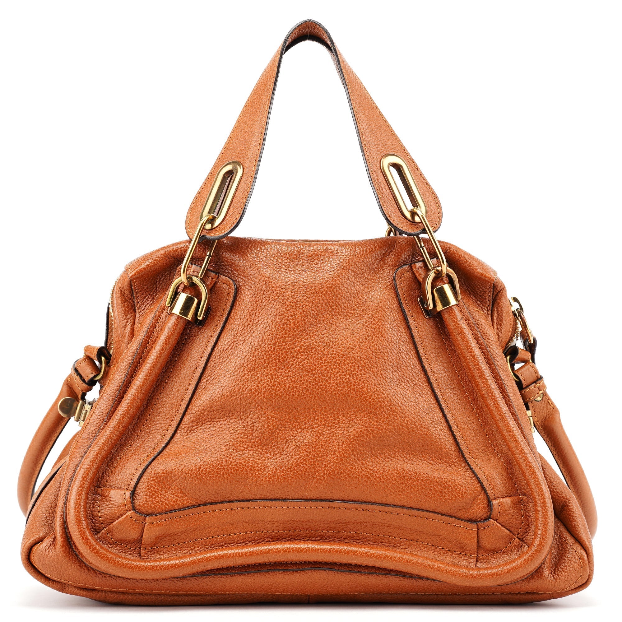 Light Brown Leather Paraty 2-Way Shoulder Bag