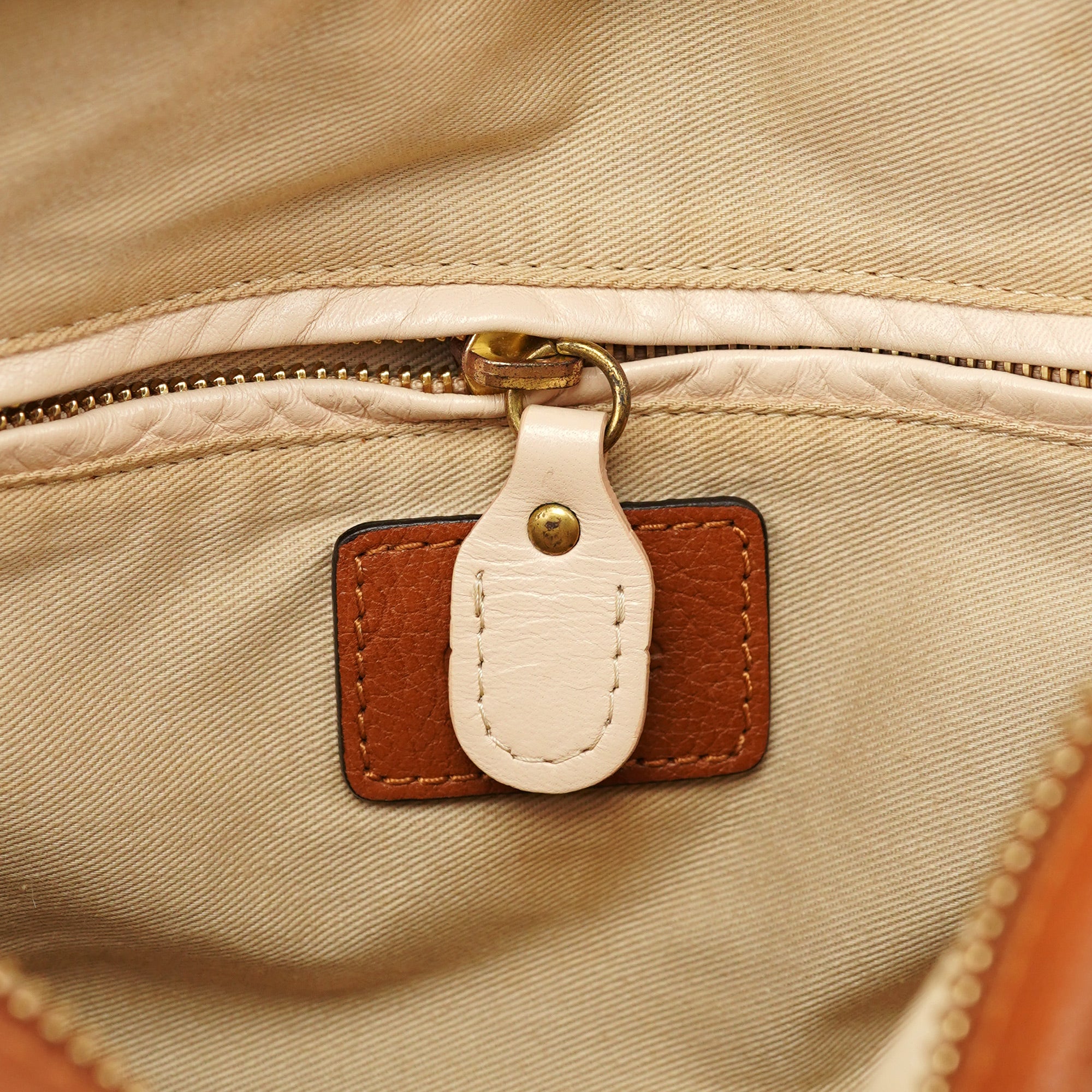 Light Brown Leather Paraty 2-Way Shoulder Bag