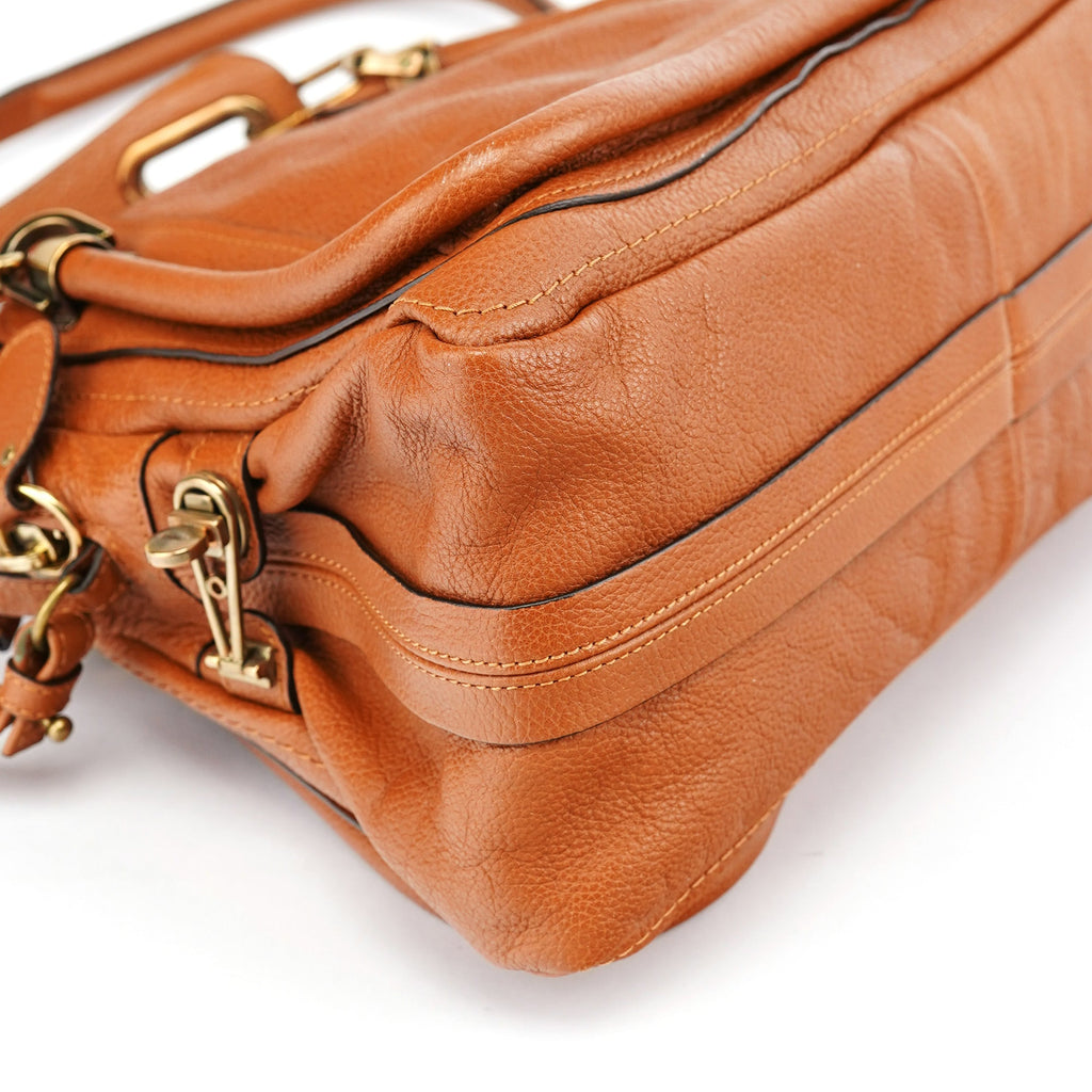 Light Brown Leather Paraty 2-Way Shoulder Bag