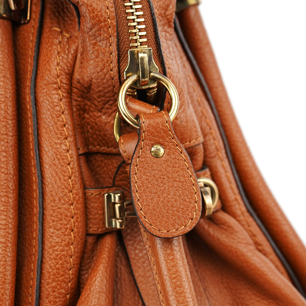 Light Brown Leather Paraty 2-Way Shoulder Bag