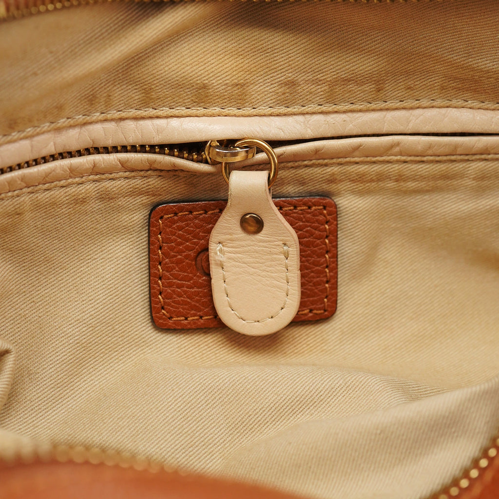 Light Brown Leather Paraty 2-Way Shoulder Bag