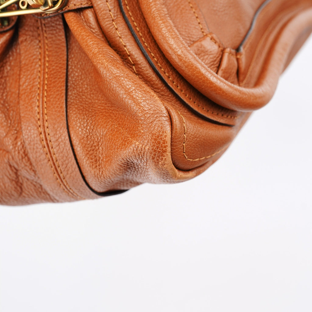 Light Brown Leather Paraty 2-Way Shoulder Bag