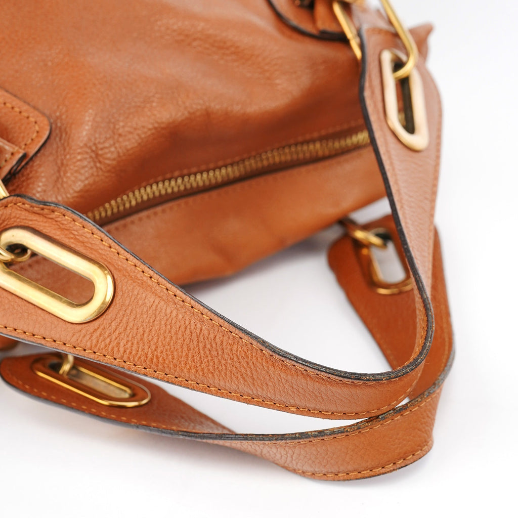 Light Brown Leather Paraty 2-Way Shoulder Bag