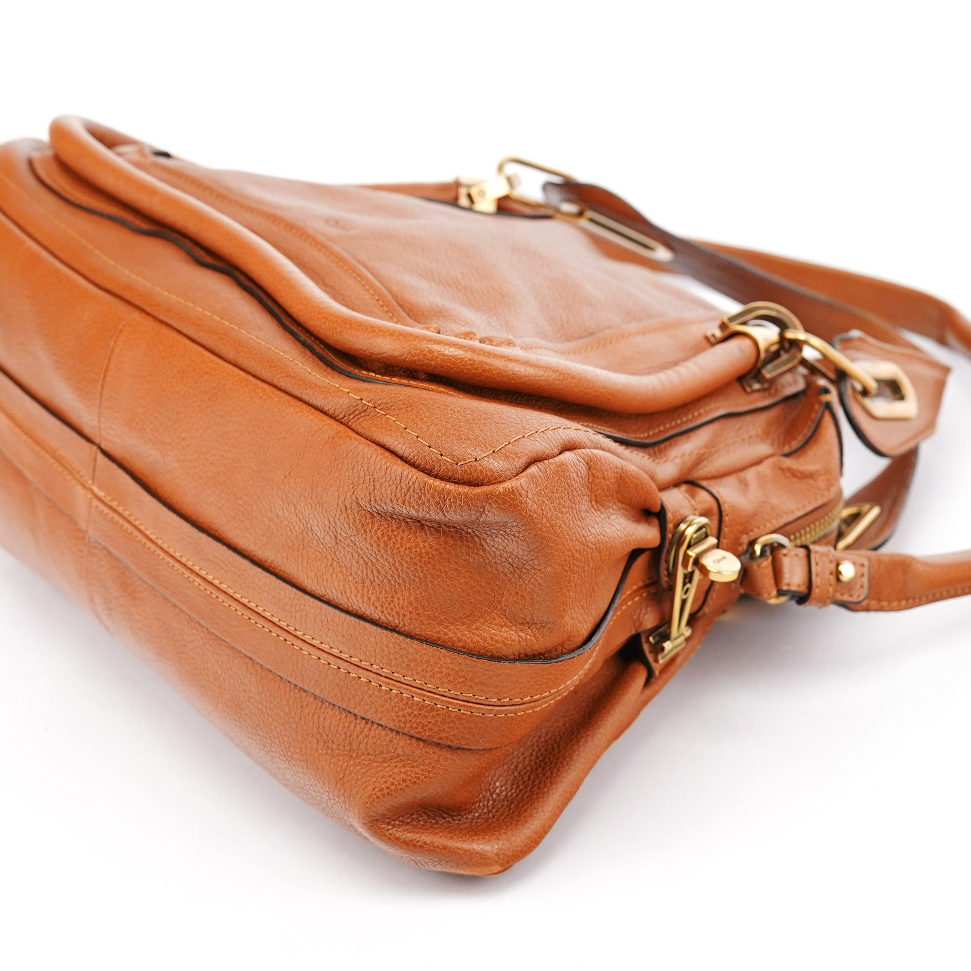 Light Brown Leather Paraty 2-Way Shoulder Bag