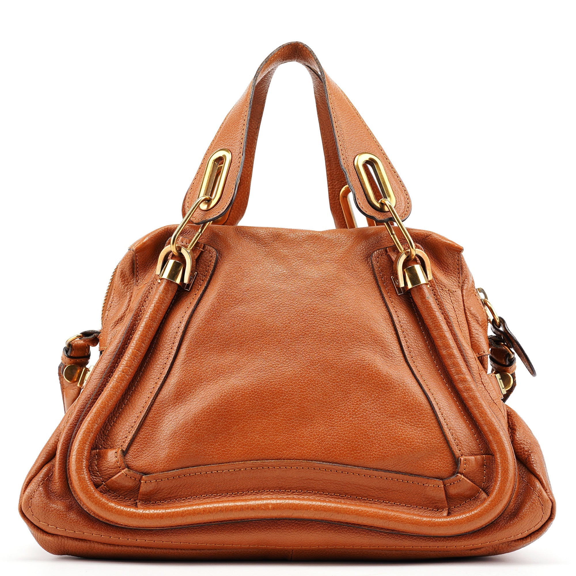 Light Brown Leather Paraty 2-Way Shoulder Bag