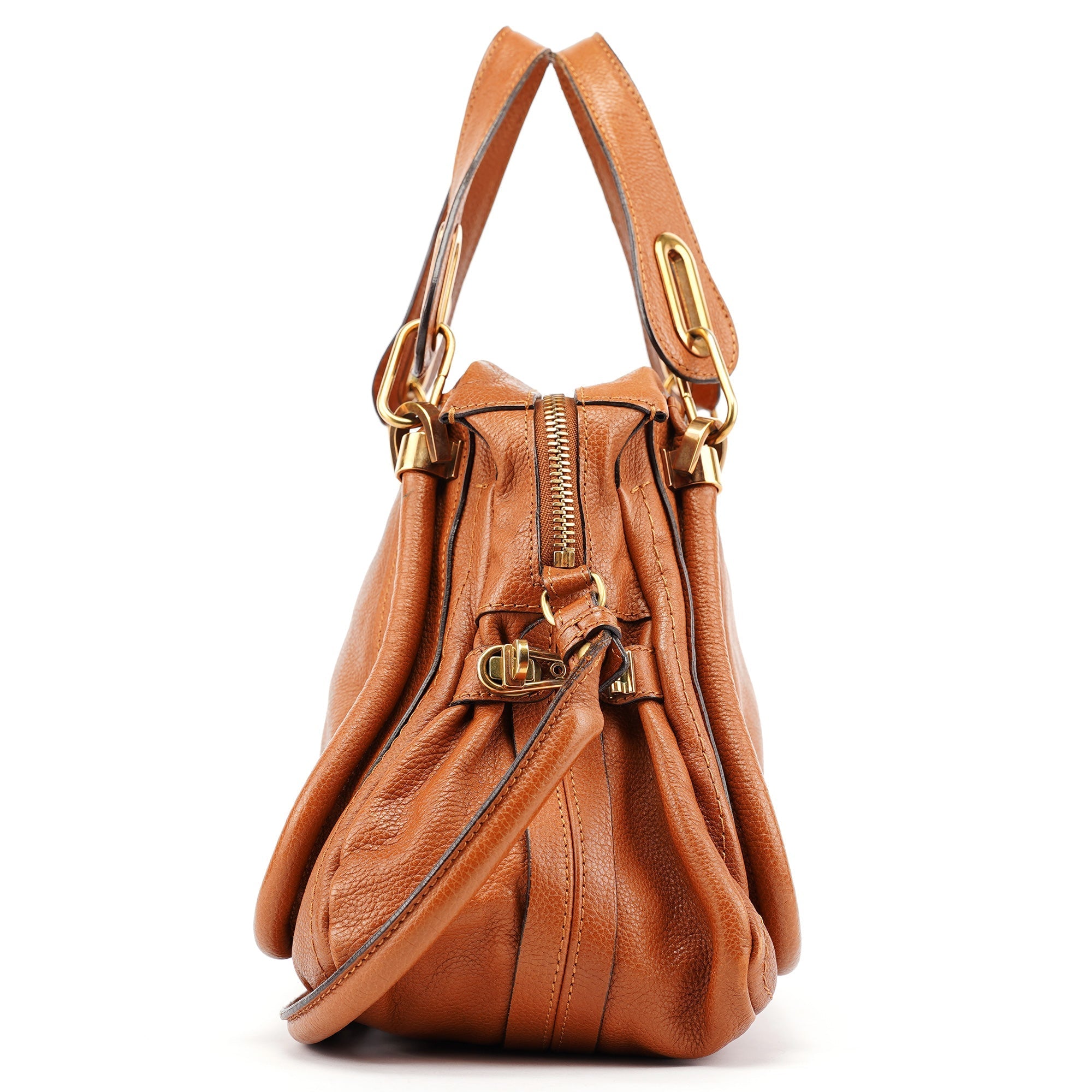 Light Brown Leather Paraty 2-Way Shoulder Bag