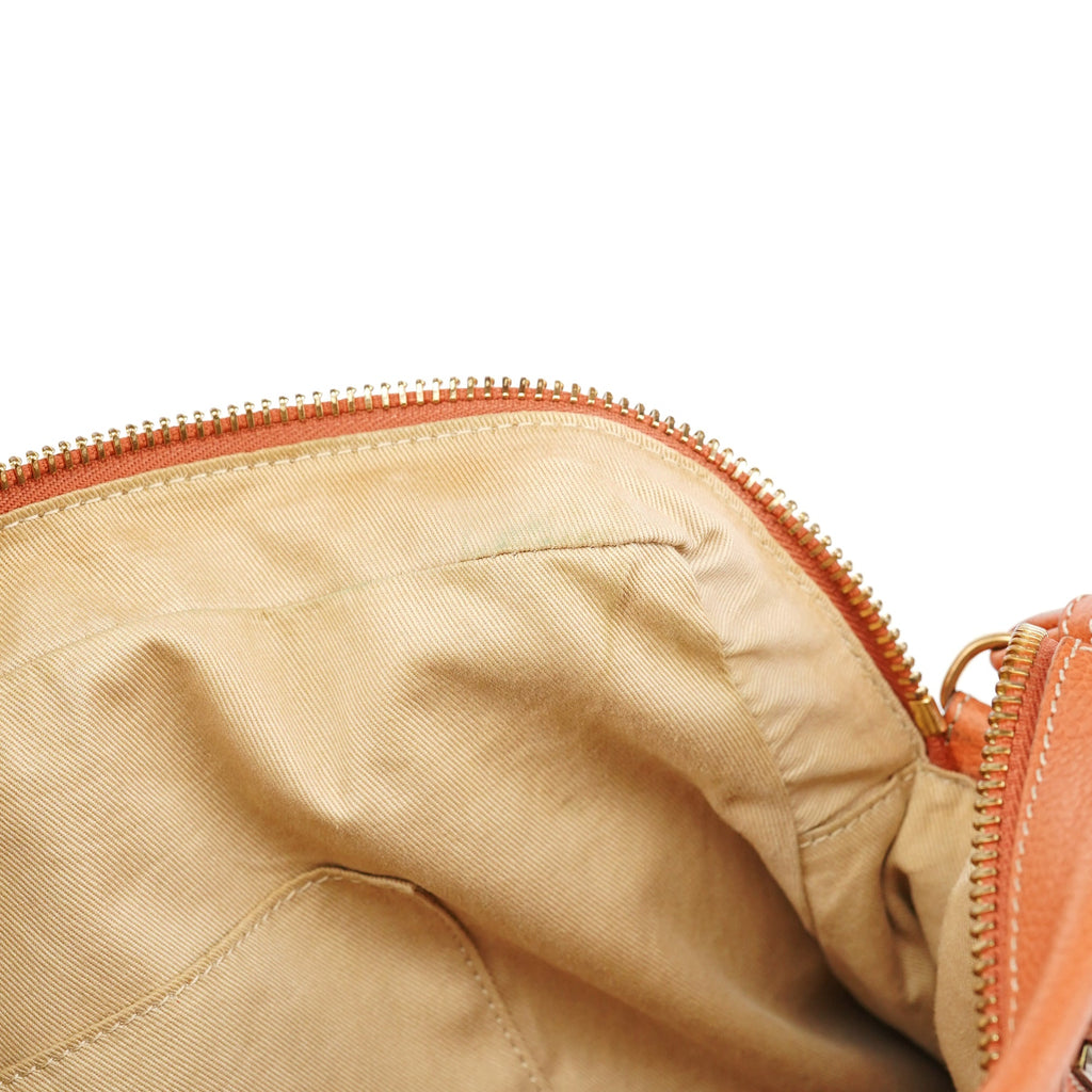 Light Brown Leather Paraty 2-Way Shoulder Bag