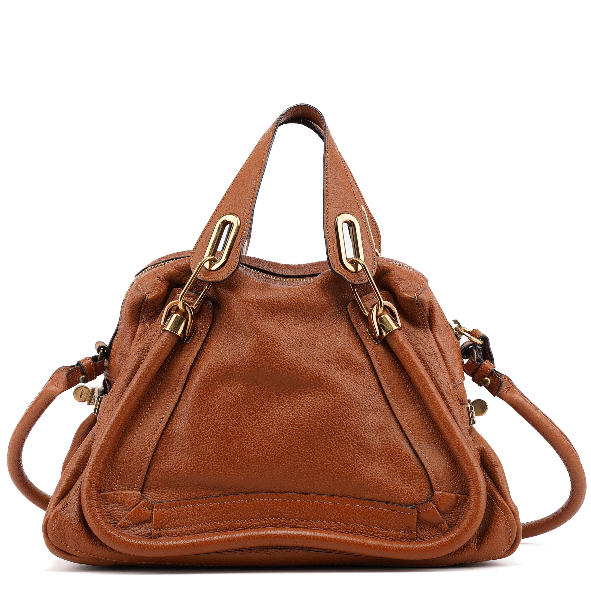 Light Brown Leather Paraty 2-Way Shoulder Bag
