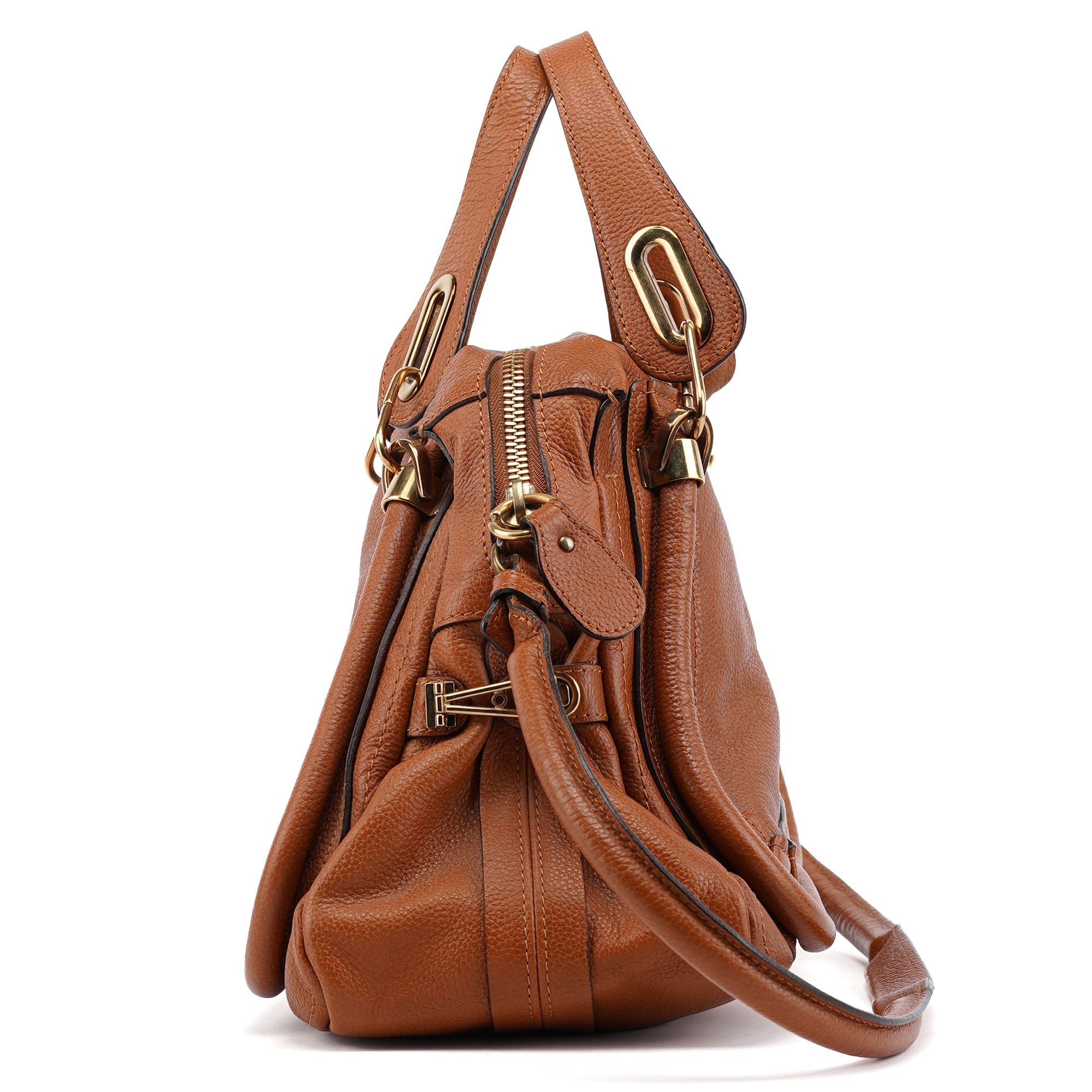 Light Brown Leather Paraty 2-Way Shoulder Bag
