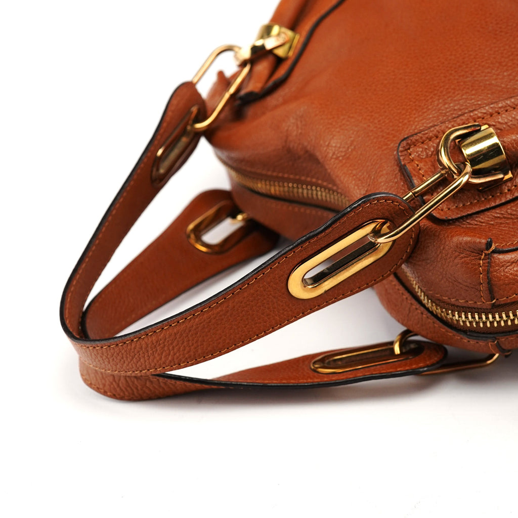 Light Brown Leather Paraty 2-Way Shoulder Bag