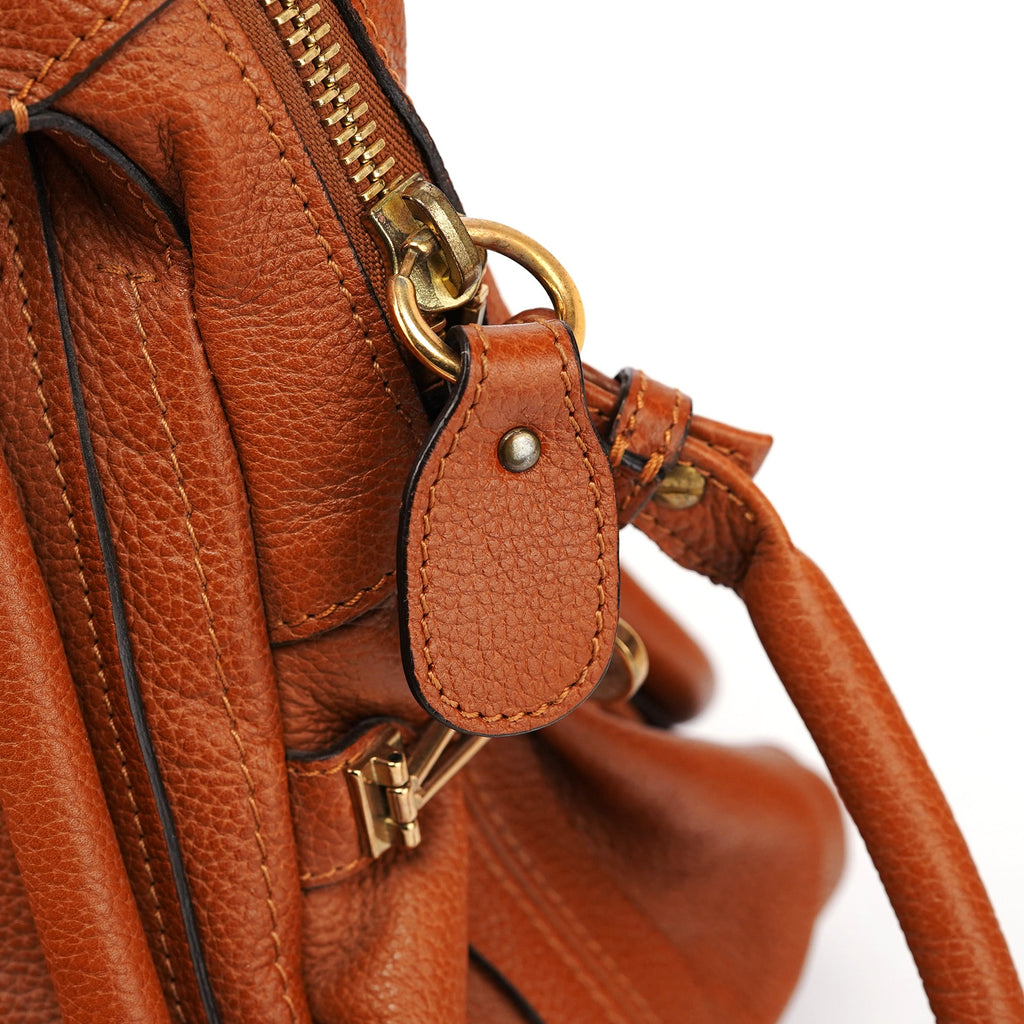 Light Brown Leather Paraty 2-Way Shoulder Bag