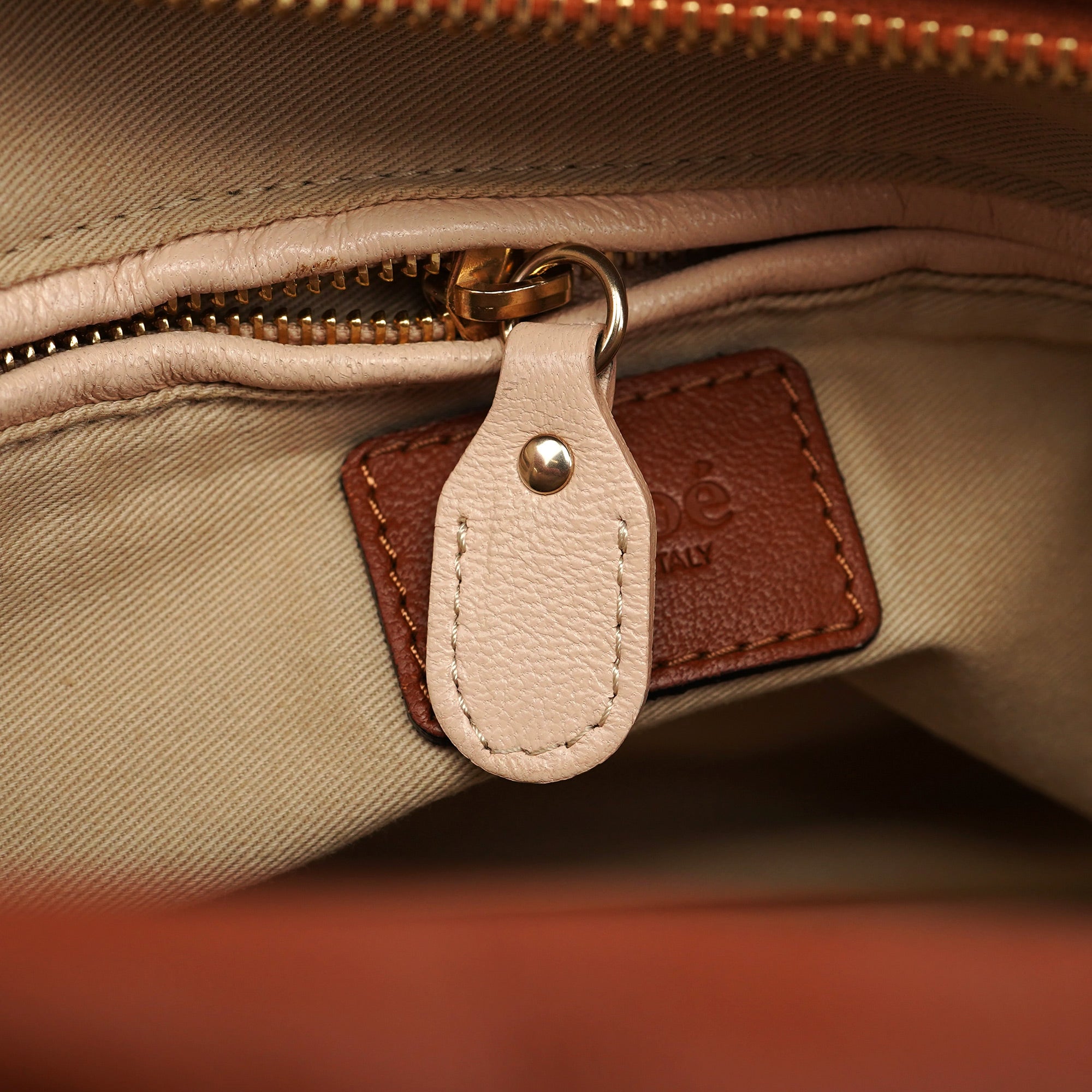 Light Brown Leather Paraty 2-Way Shoulder Bag