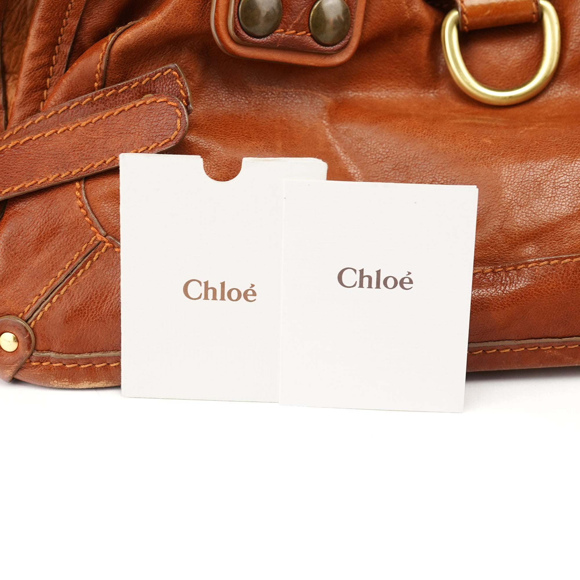 Light Brown Leather Tote Bag