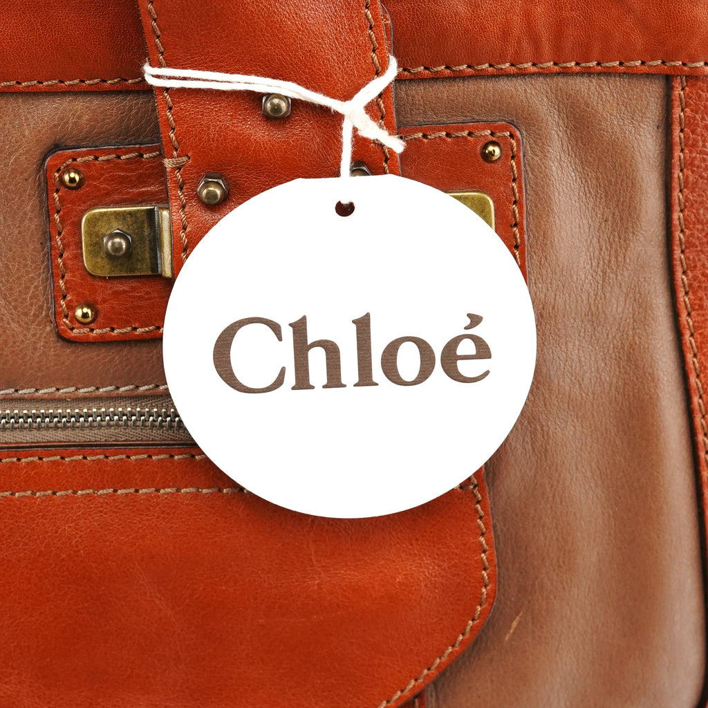 Light Brown Leather Tracy Tote Bag