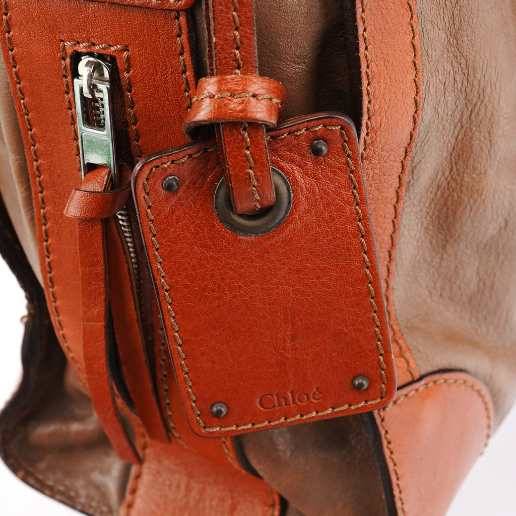Light Brown Leather Tracy Tote Bag