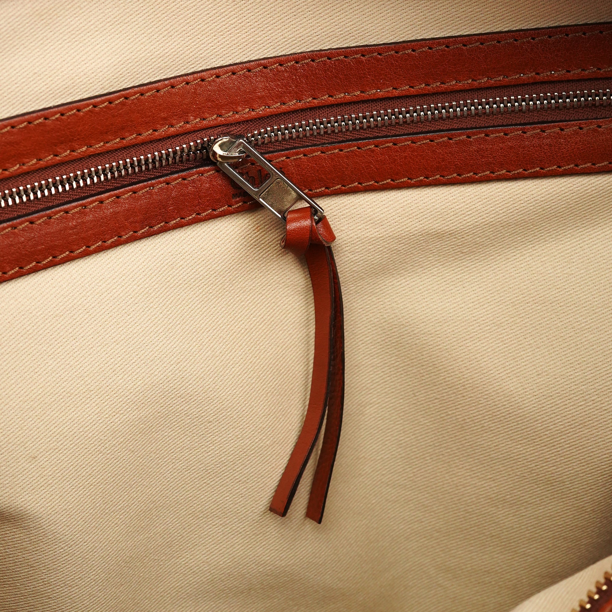 Light Brown Leather Tracy Tote Bag