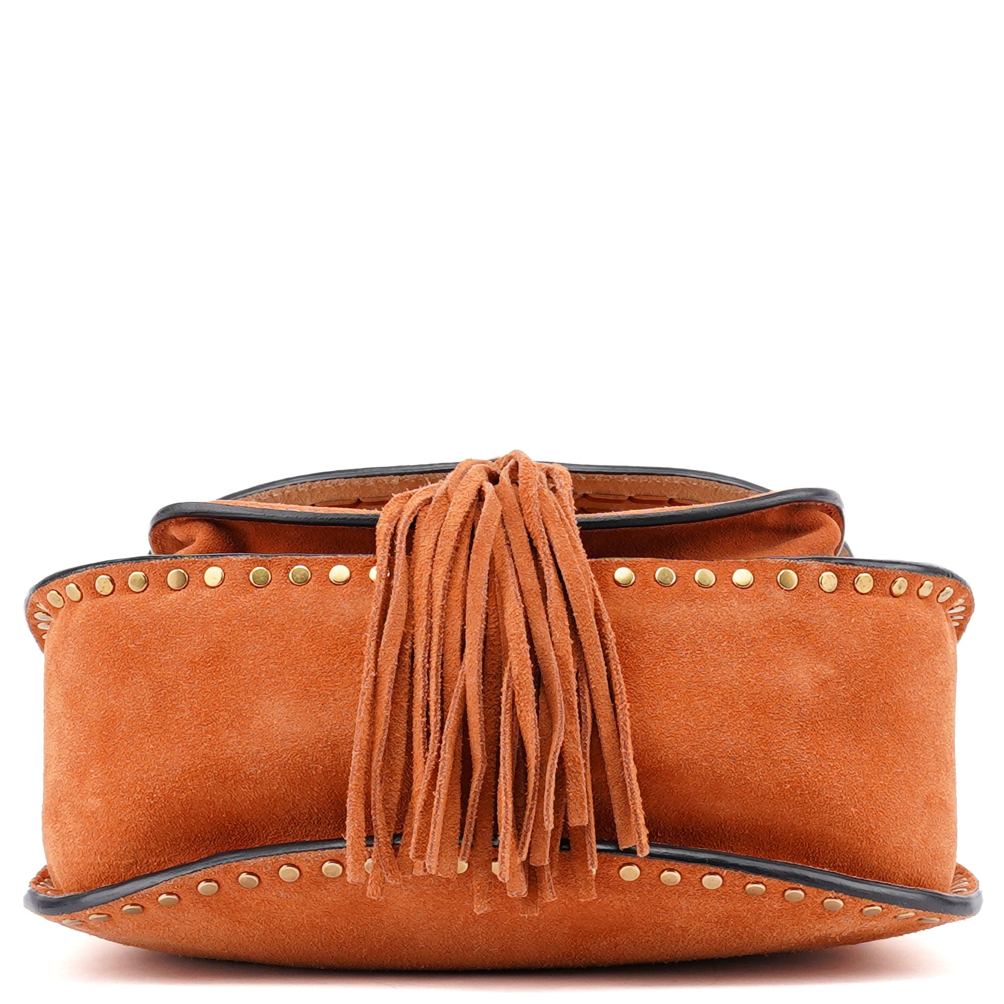 Light Brown Suede Leather Shoulder Bag