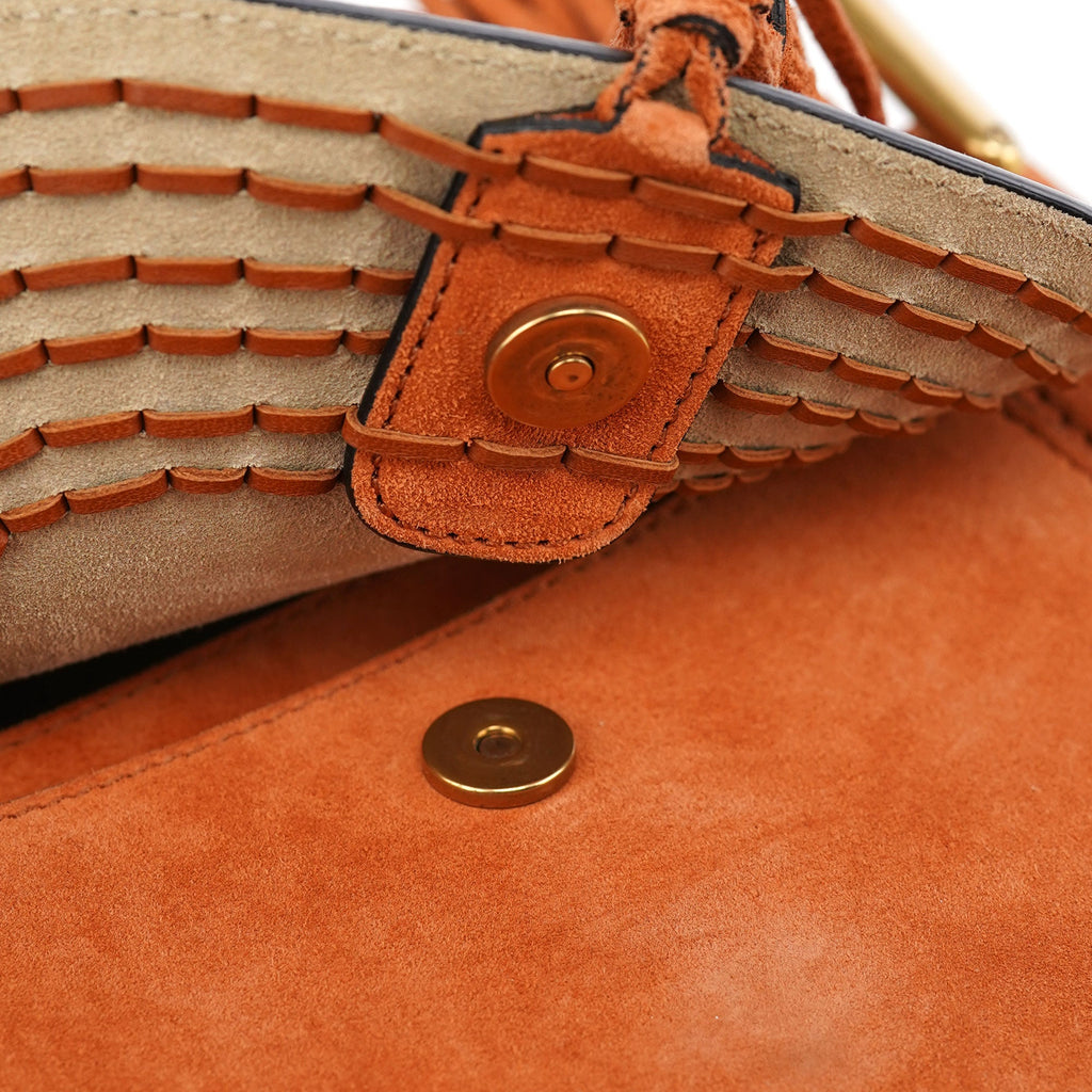 Light Brown Suede Leather Shoulder Bag